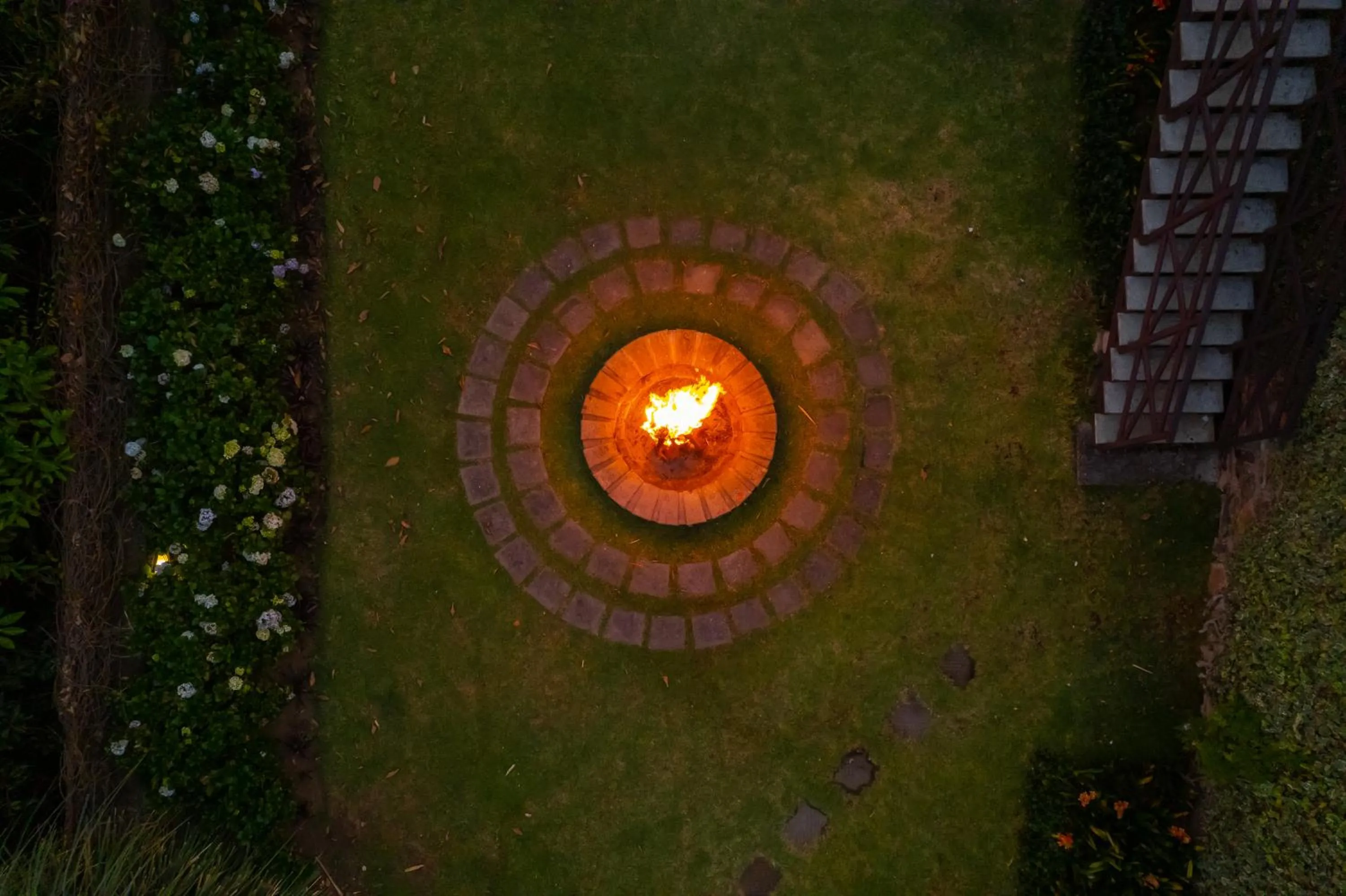 fireplace in Dvara Luxury Resort Kodaikanal