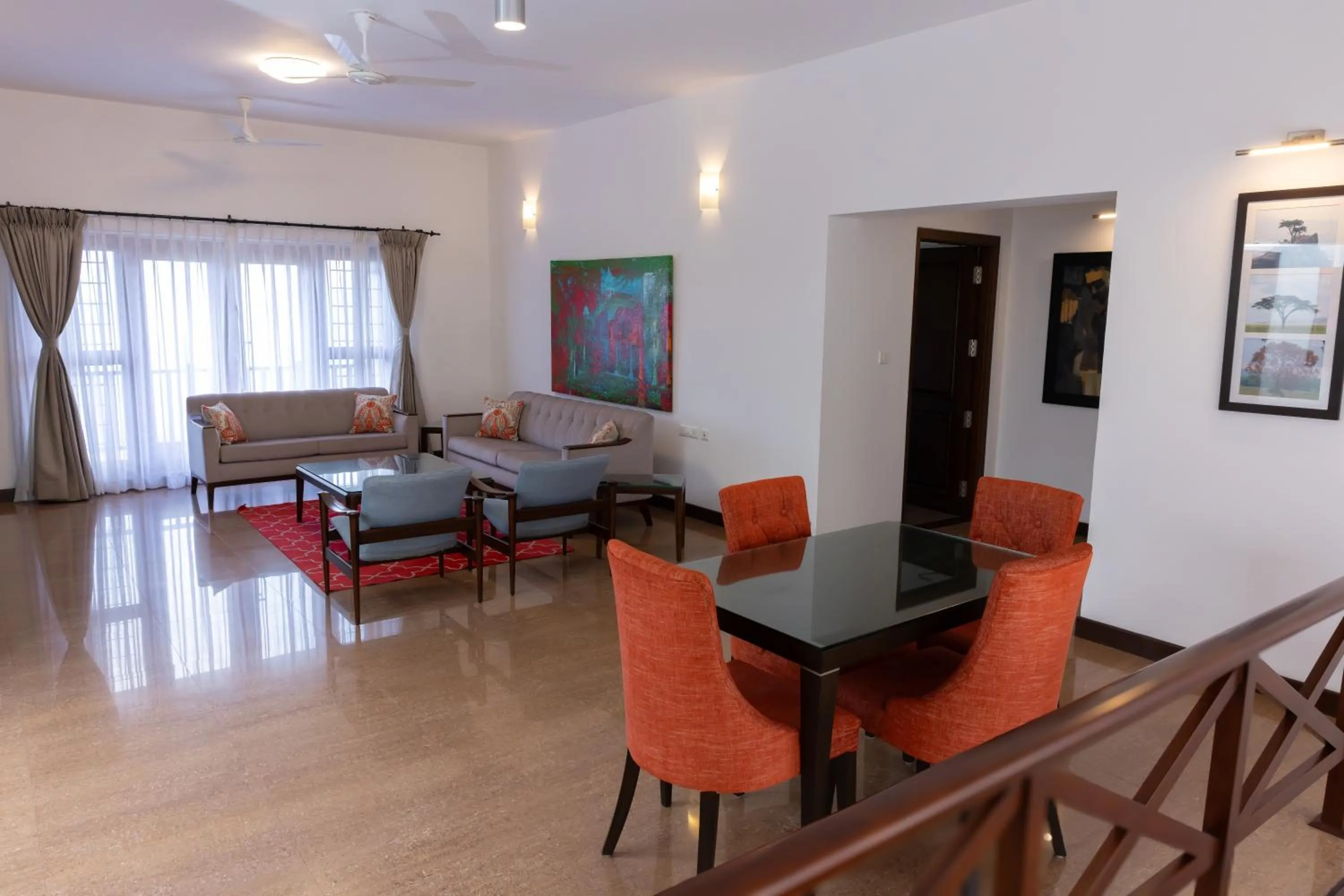 Dining area in Dvara Luxury Resort Kodaikanal