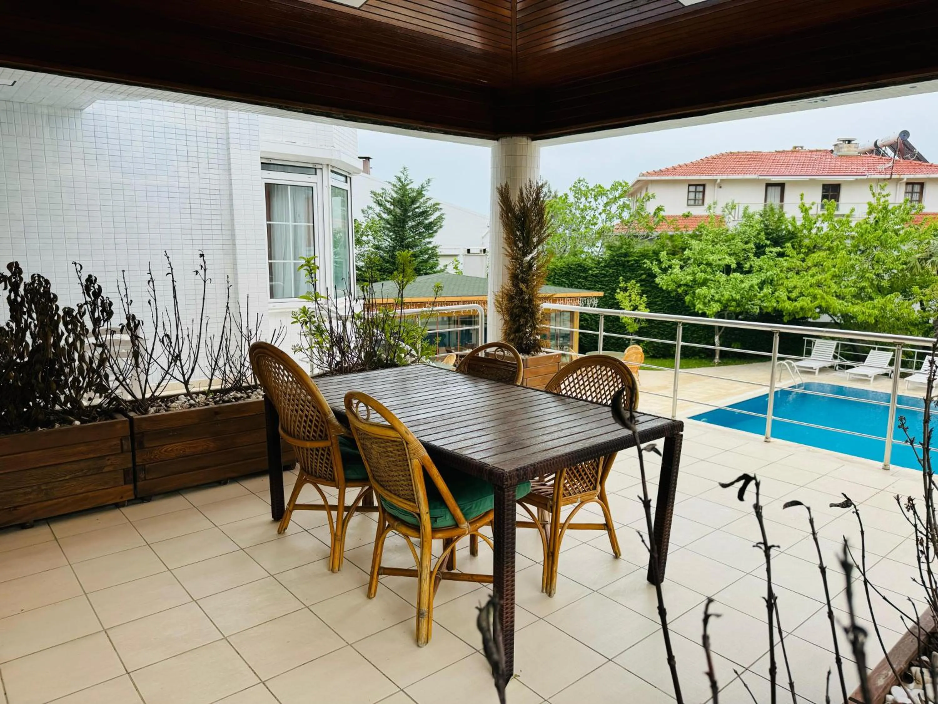 Patio in Istanbul Airport Treekos Suite Hotel