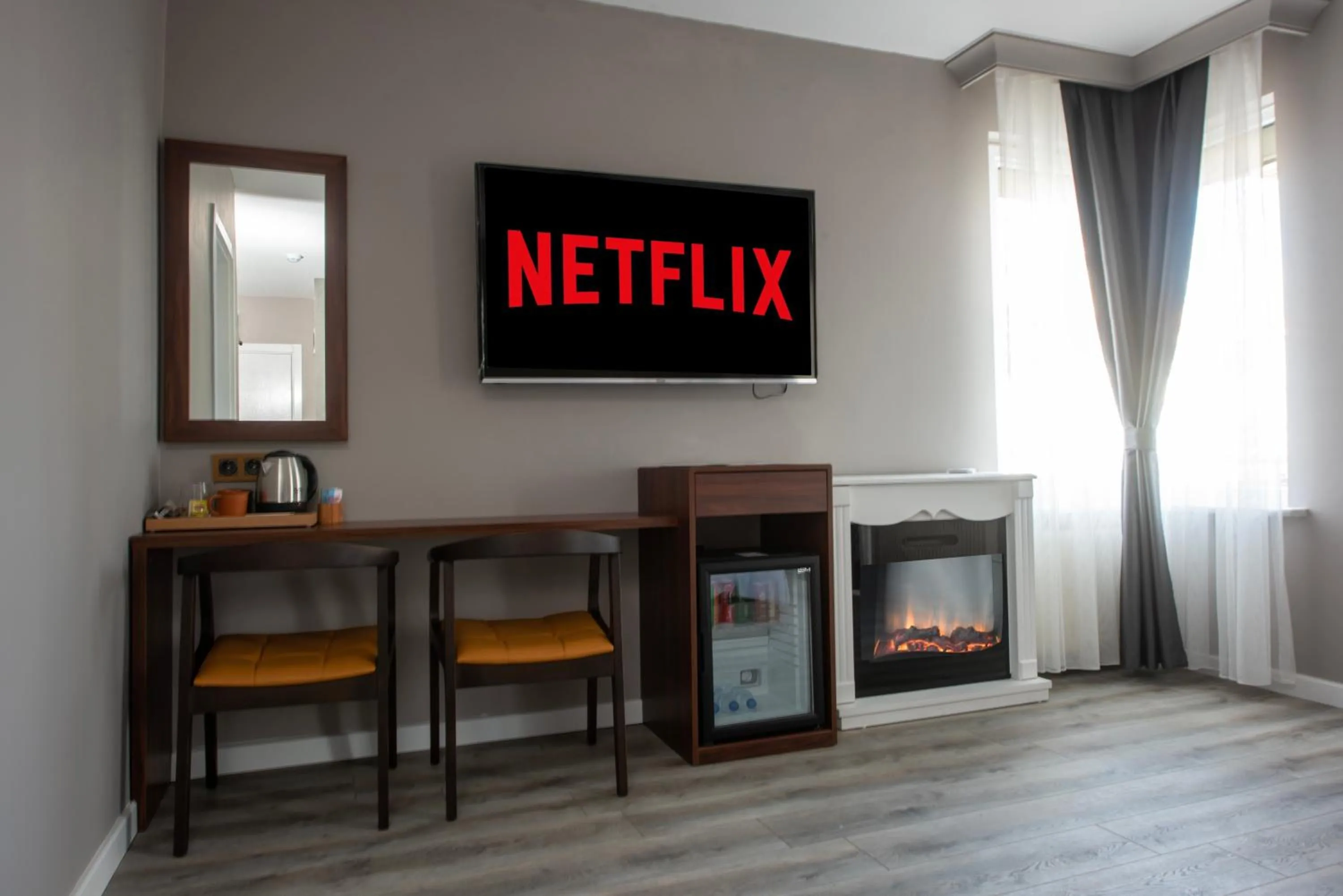 TV and multimedia in Istanbul Airport Treekos Suite Hotel