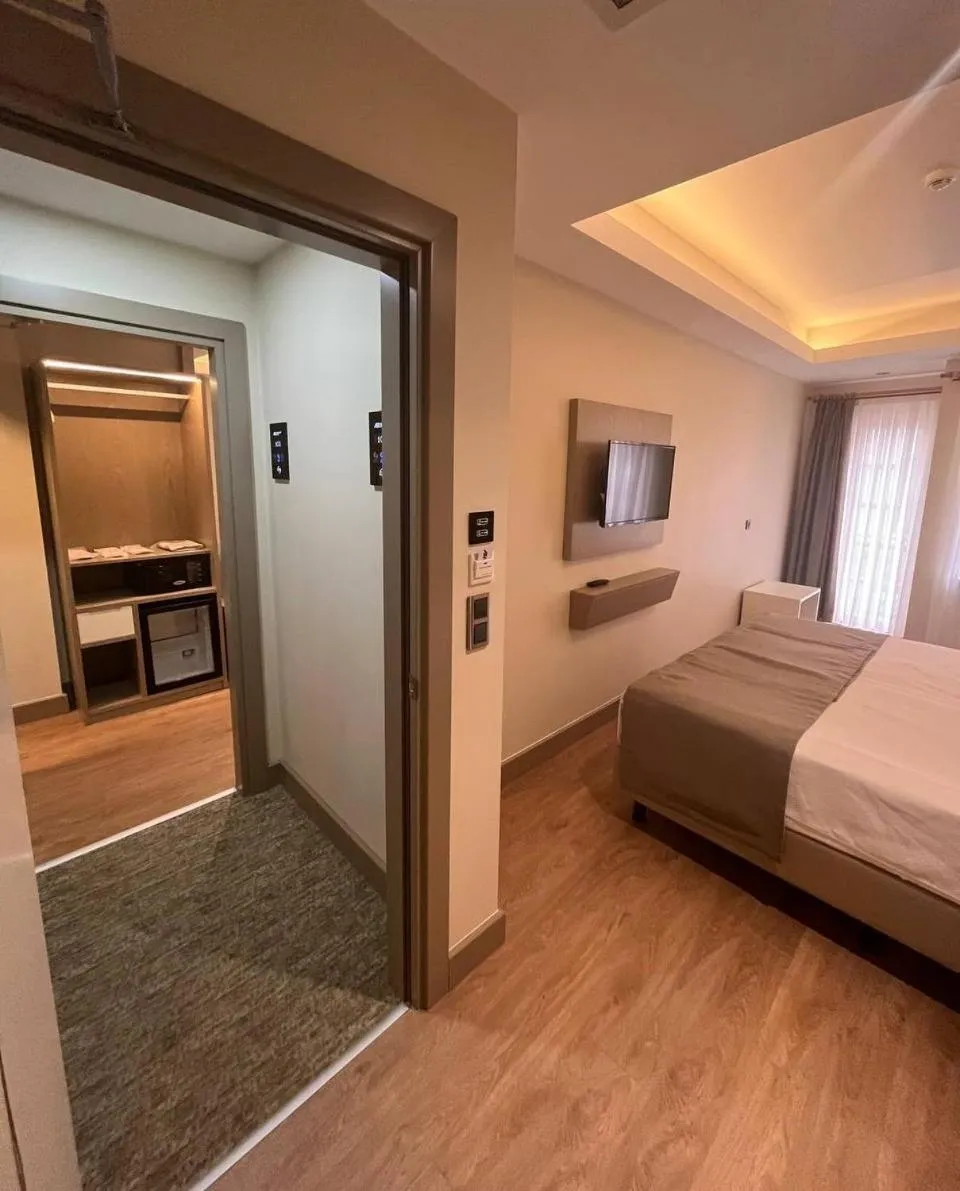 Floor plan, Bed in Asilzade Hotel Sirkeci