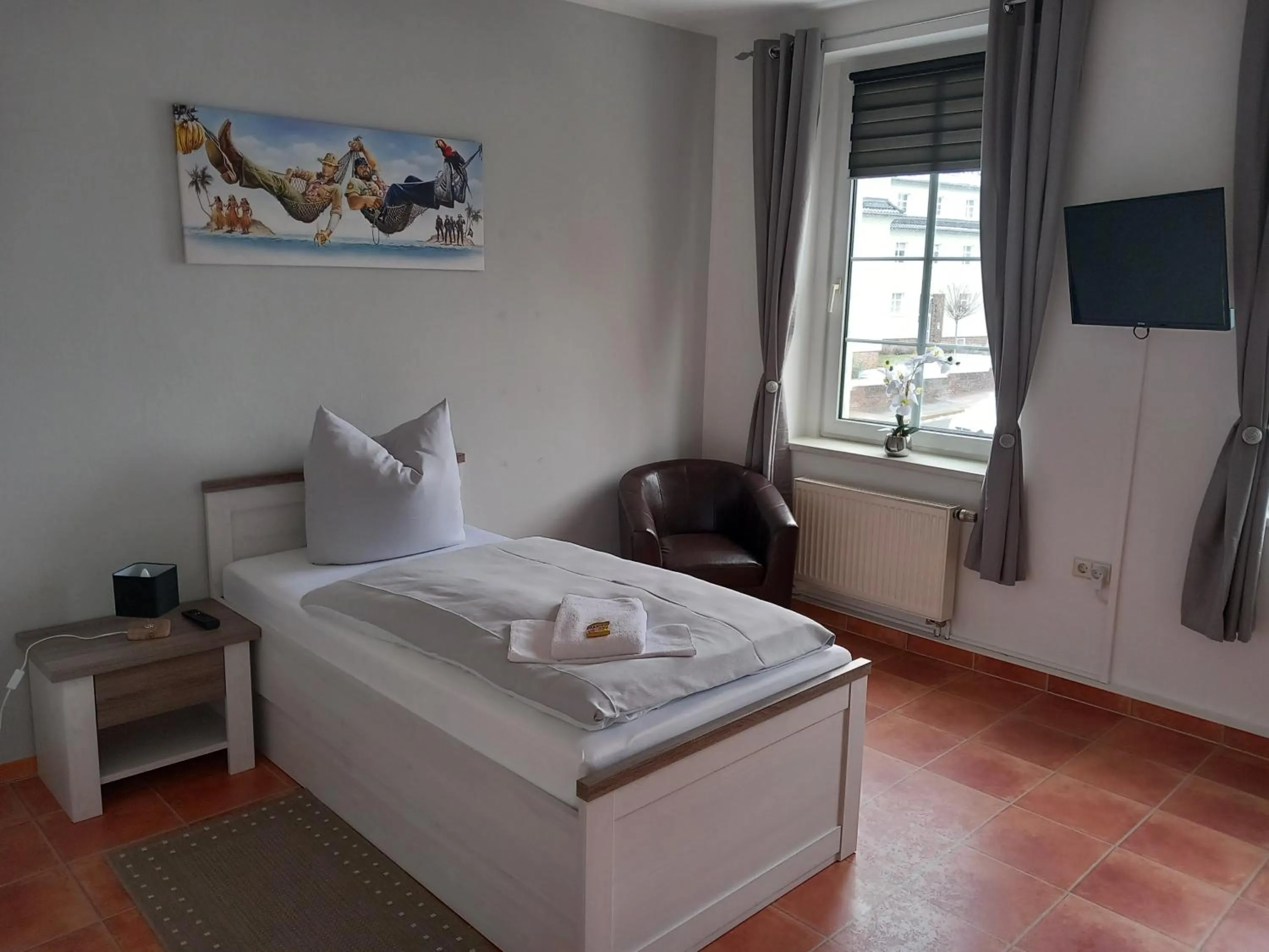 Bedroom, Bed in Hotel Eintracht