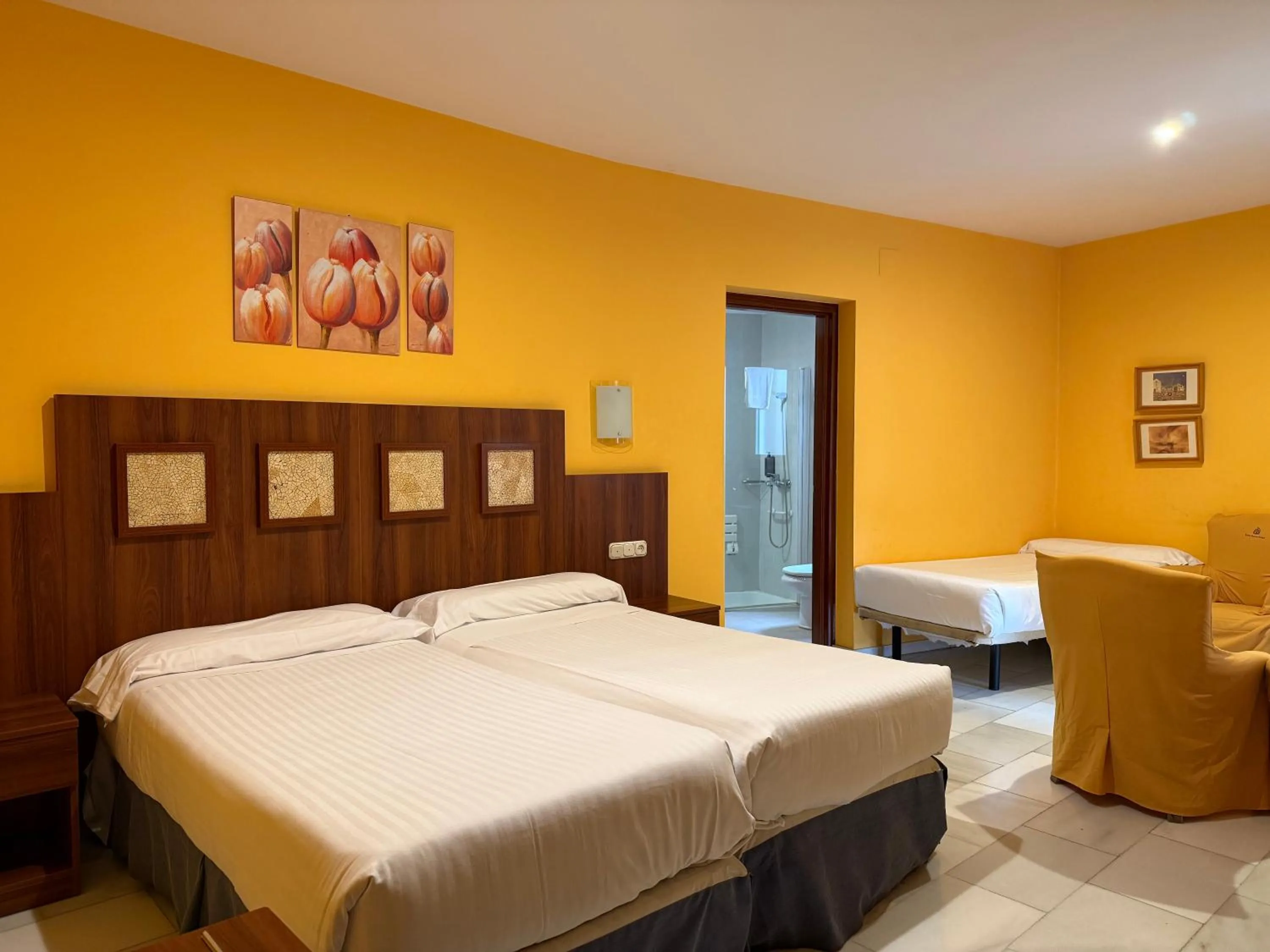 Bed in Hotel Nuevo Palas