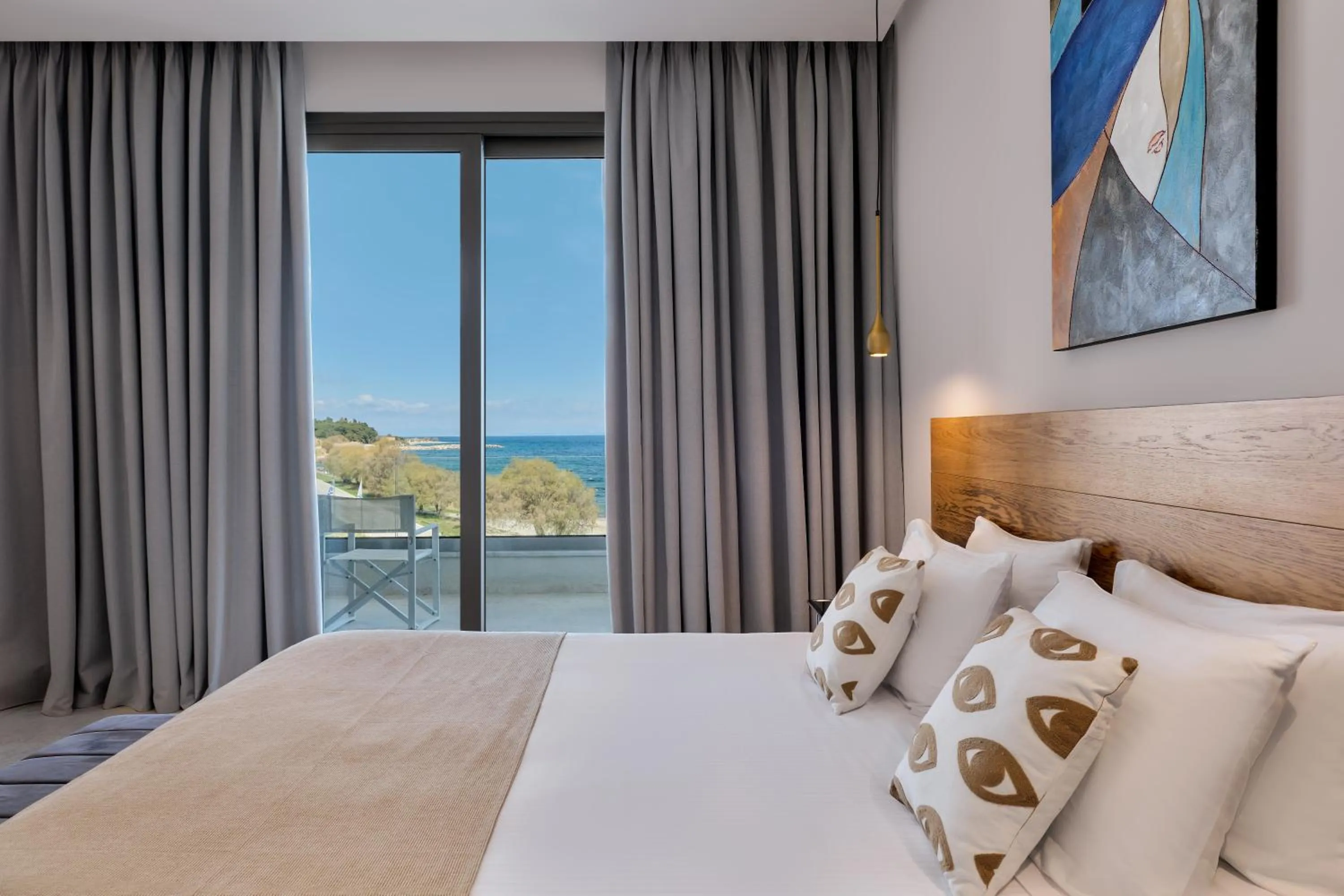 Bed in Mythical Coast Wellness Retreat