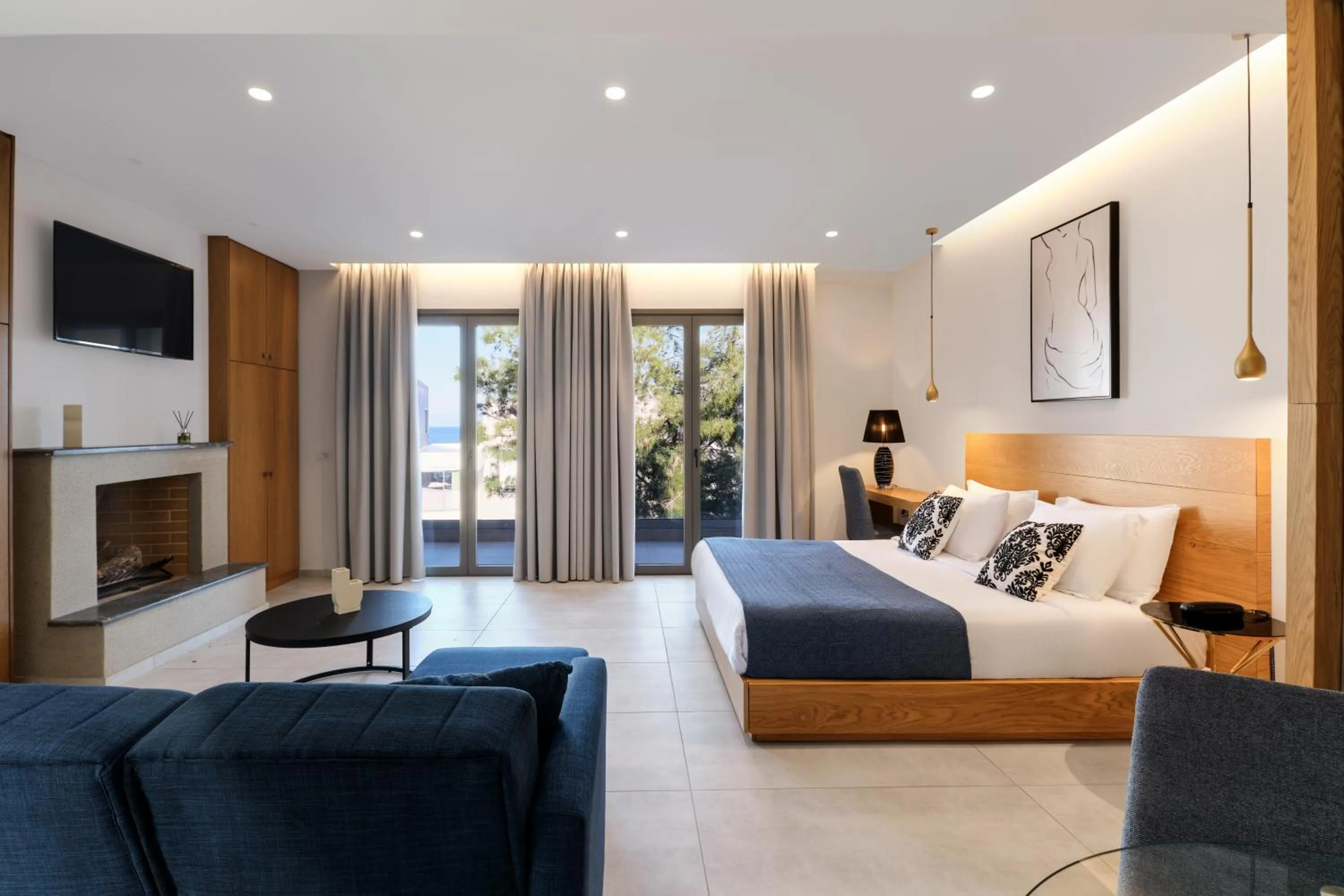 Bed in Mythical Coast Wellness Retreat