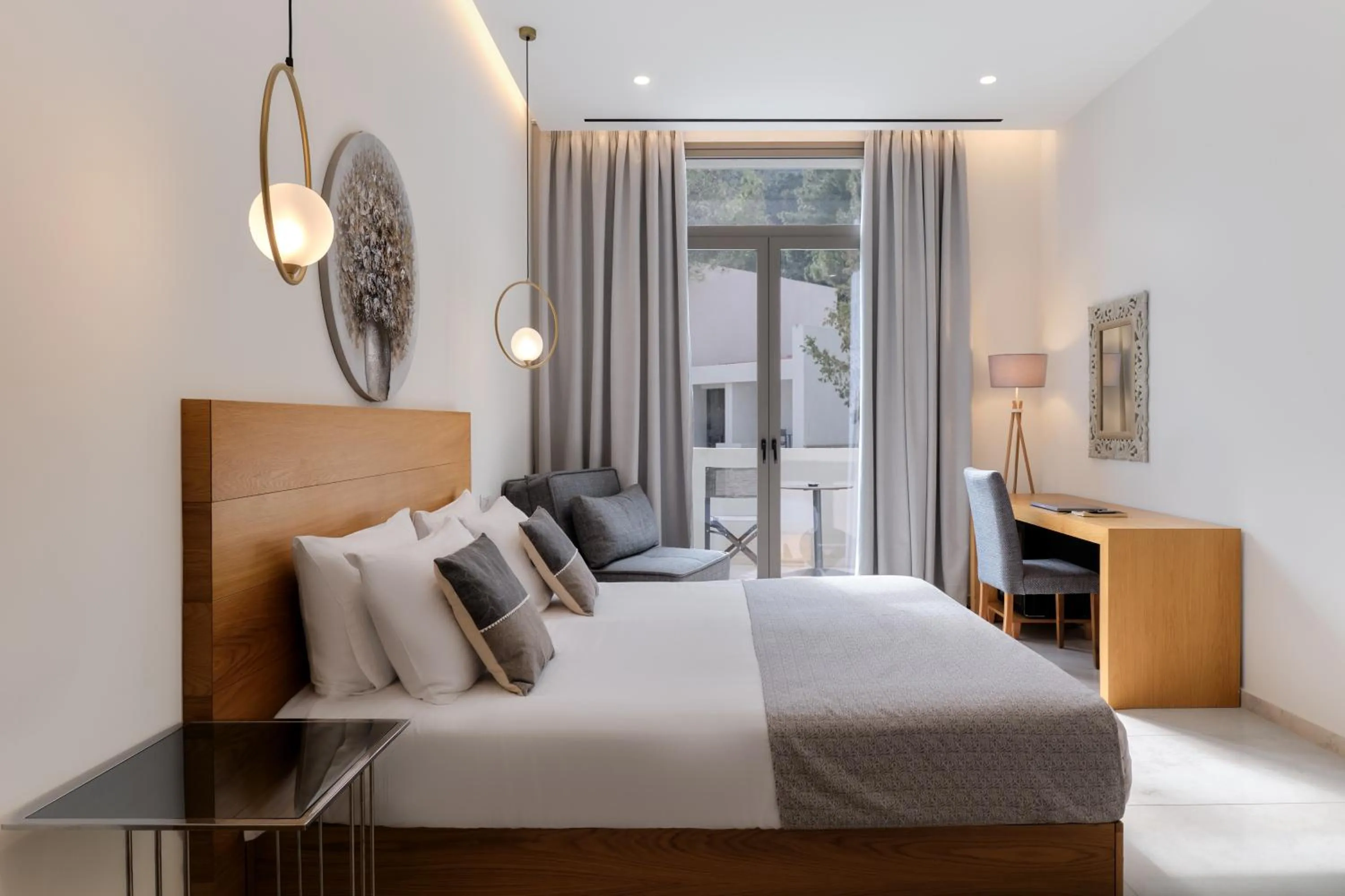 Bed in Mythical Coast Wellness Retreat