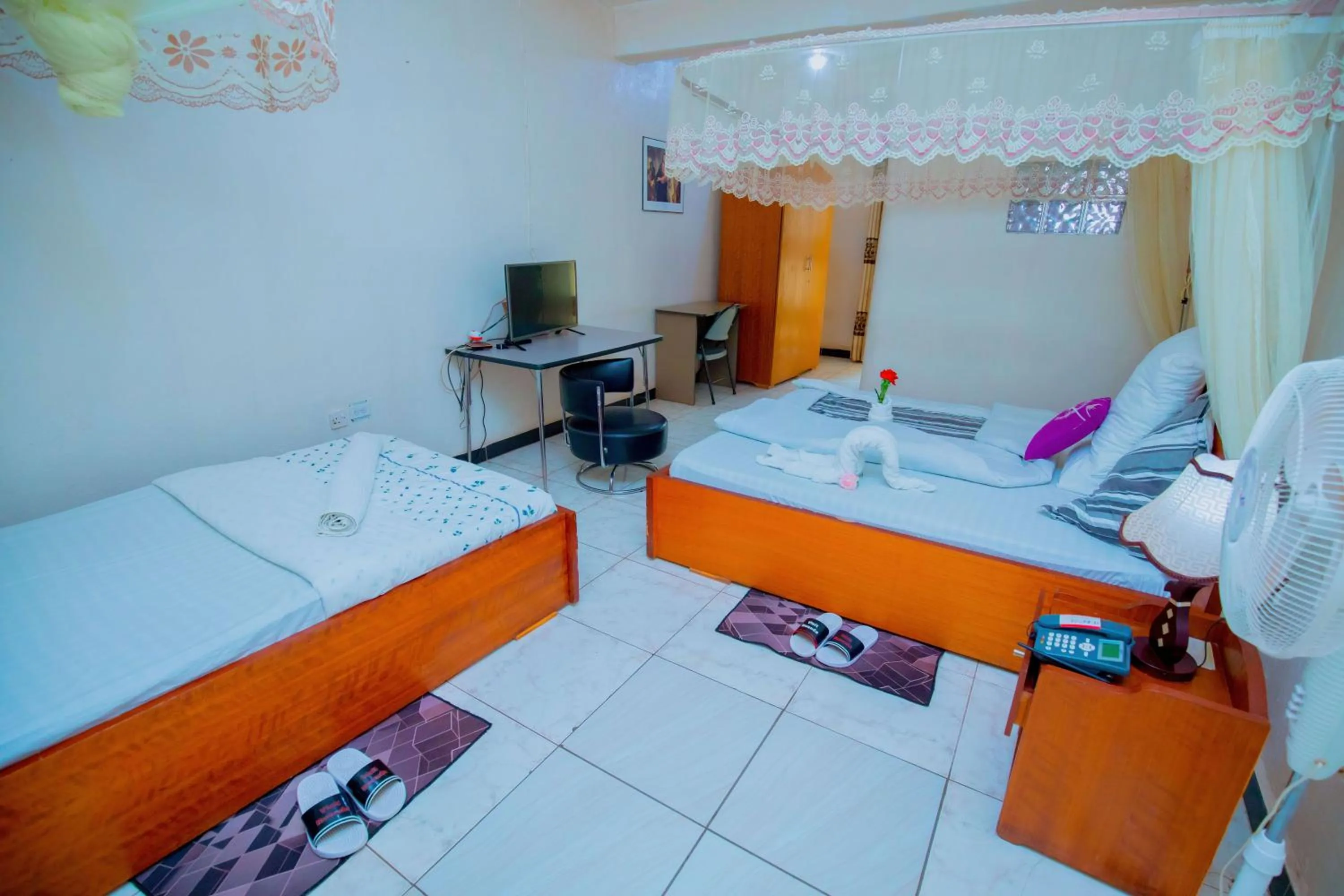 Bed in Light House Hotel