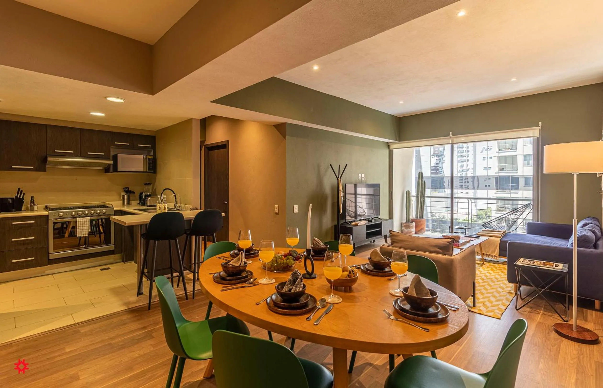 Kitchen or kitchenette in Casa Vive Grand by Kukun