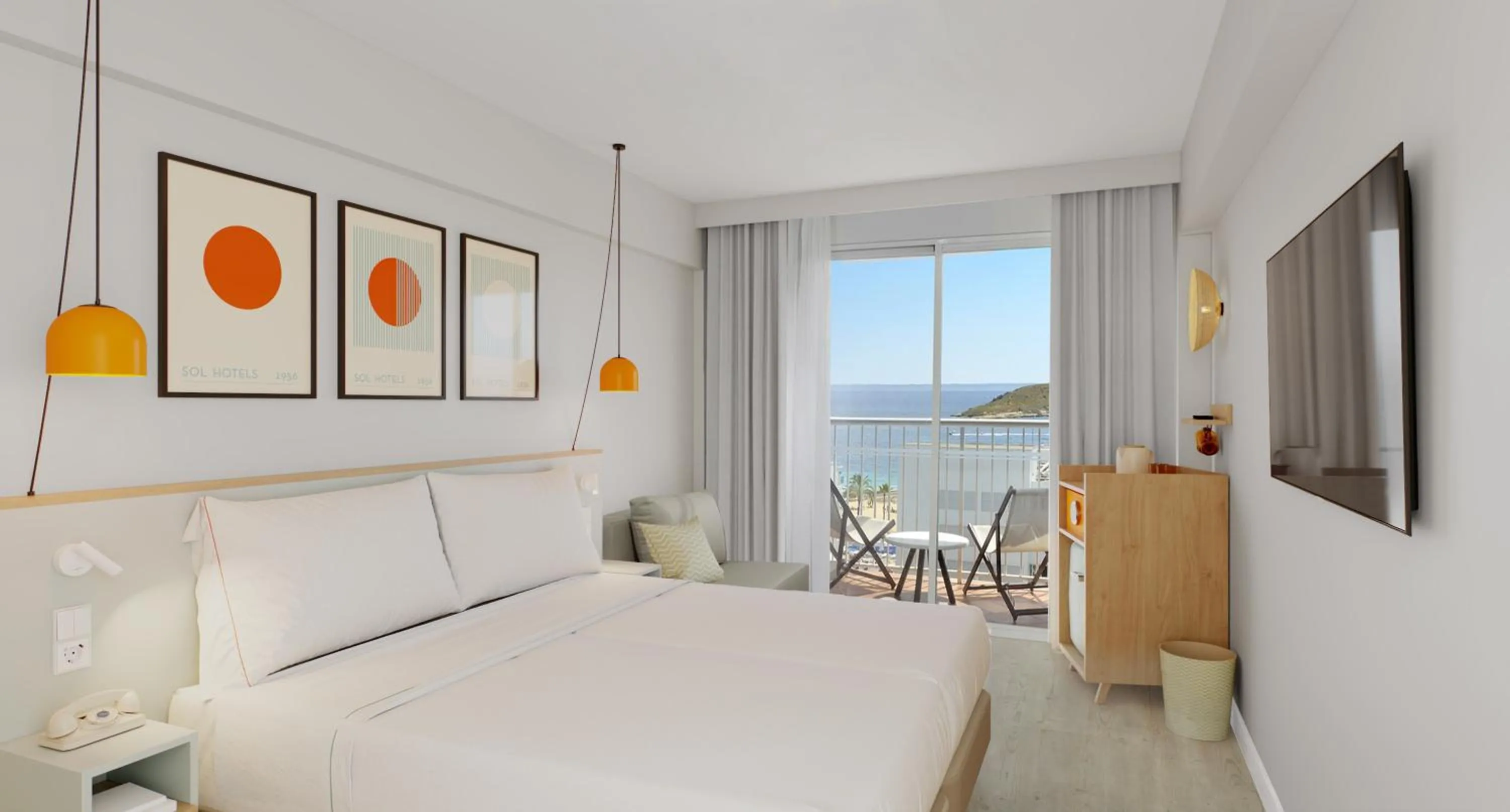 Bed in Sol House Mallorca