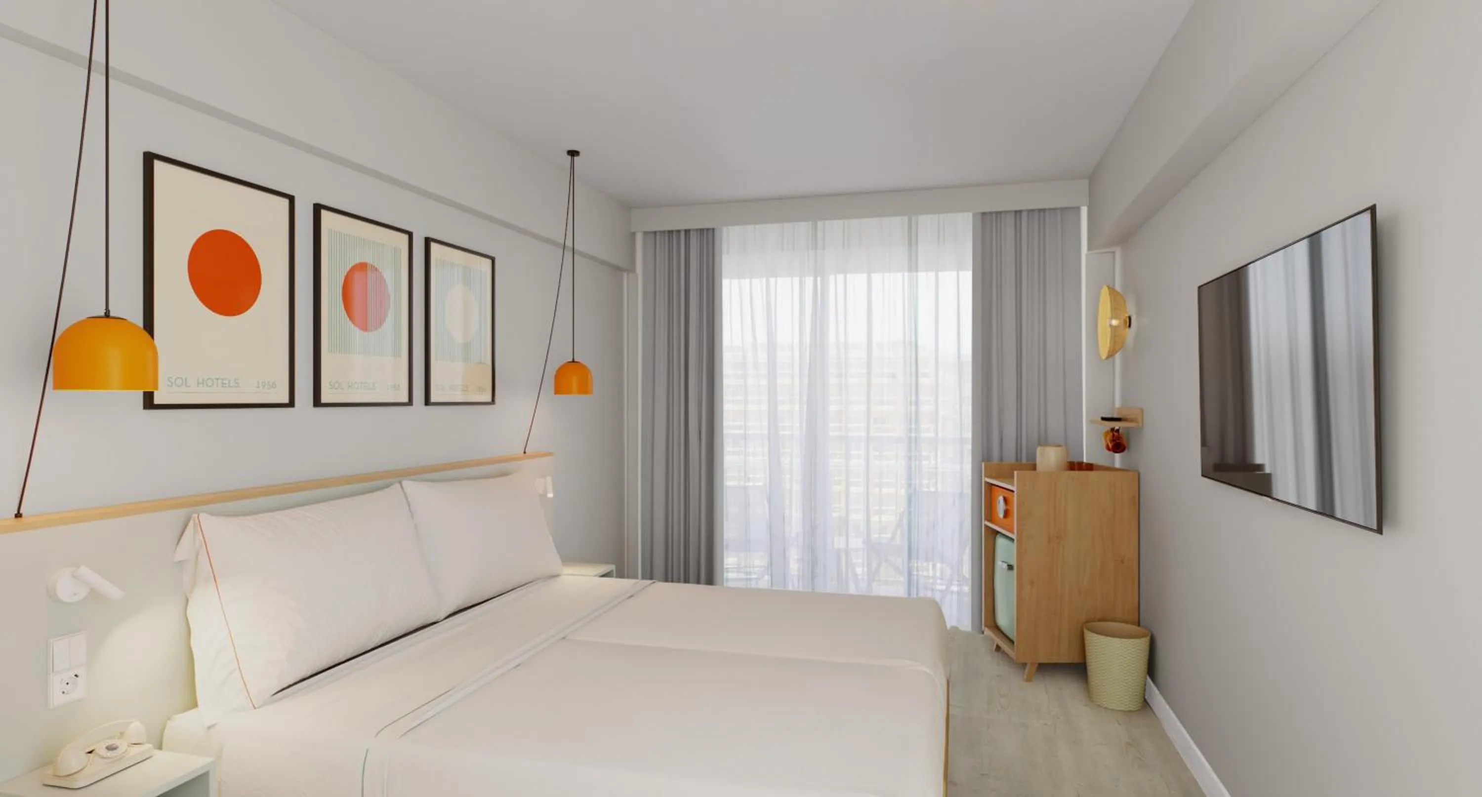 Bed in Sol House Mallorca