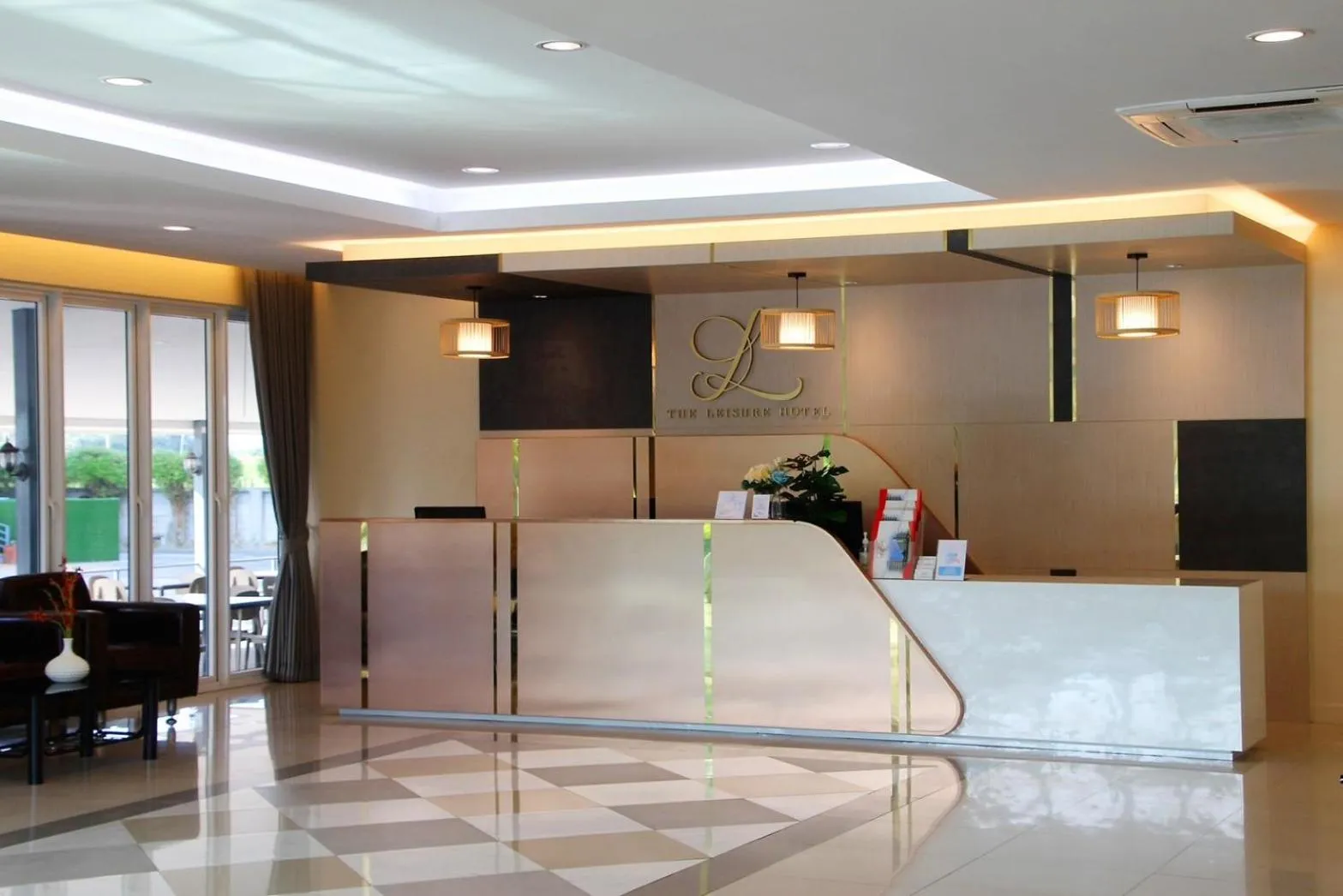 Lobby or reception in The Leisure Hotel