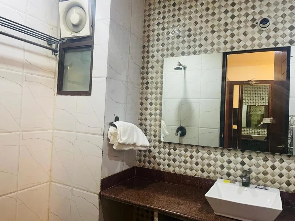 Shower in Hotel Areeba by The Golden Taj Group & Hotels