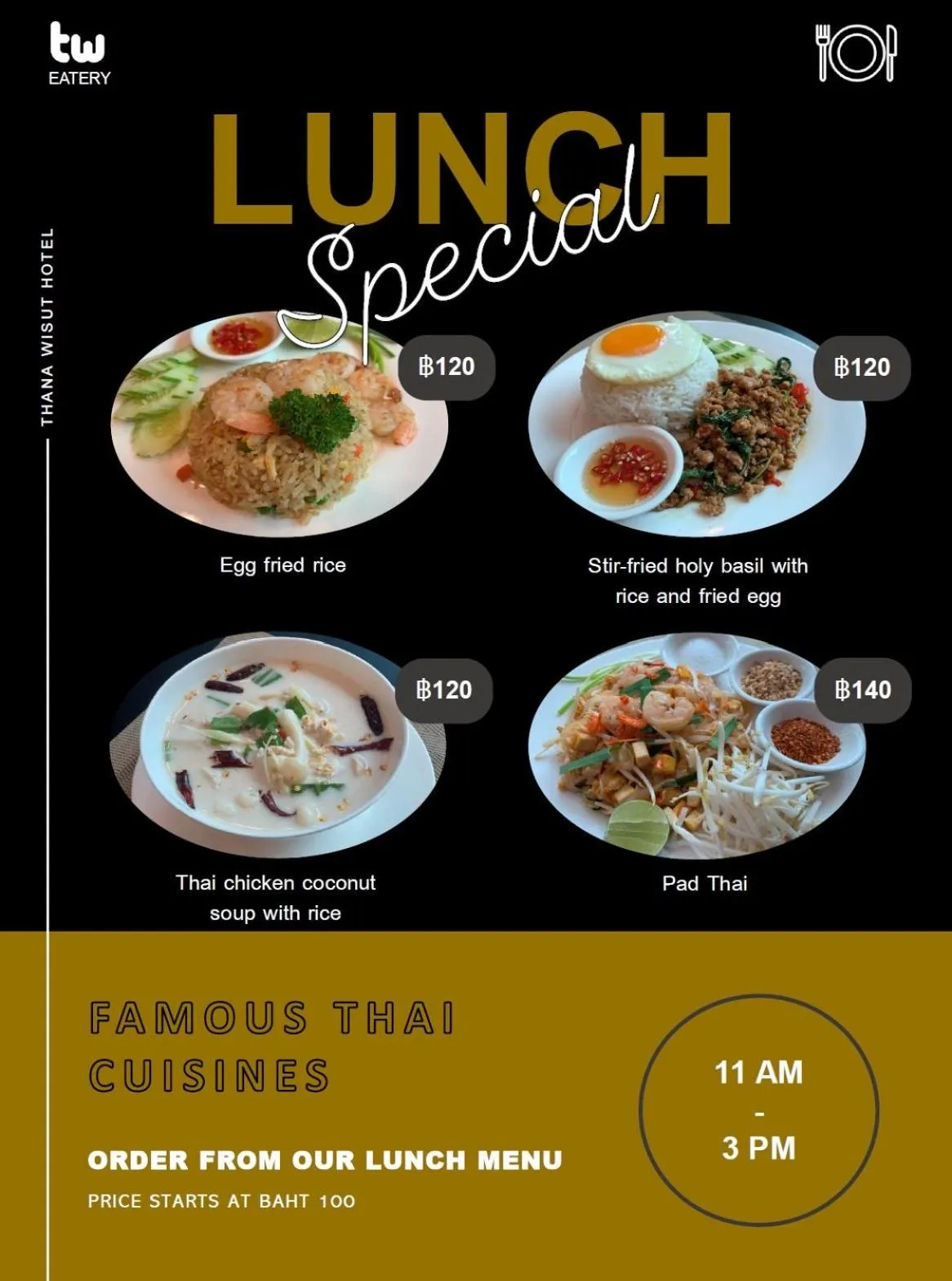 Restaurant/places to eat in Thana Wisut Hotel