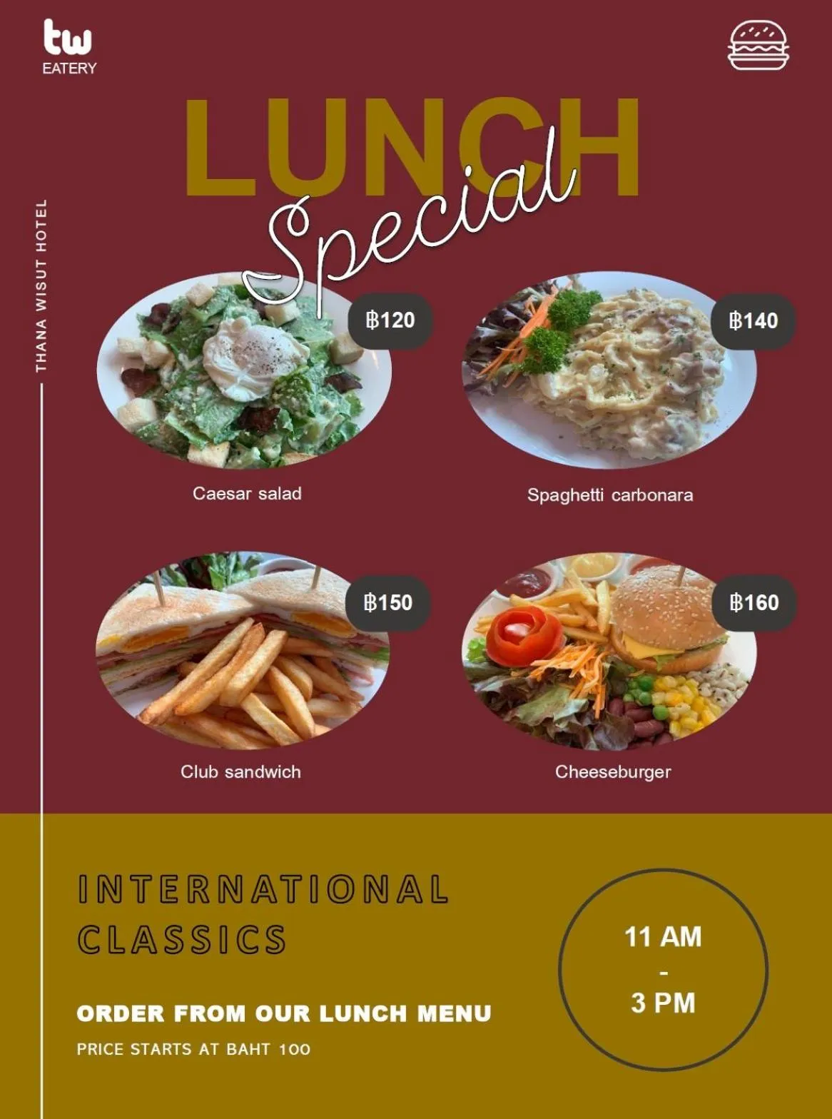 Restaurant/places to eat in Thana Wisut Hotel