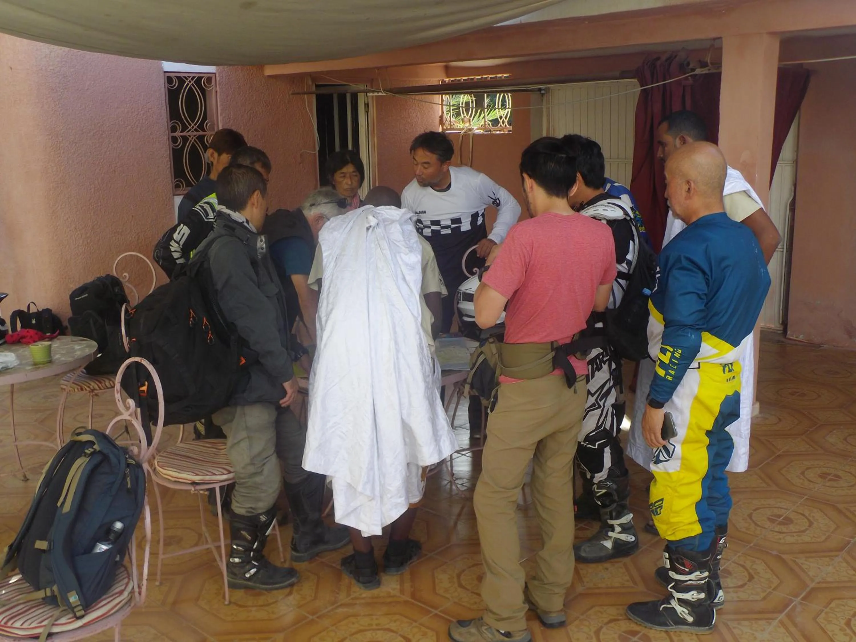 group of guests in Auberge Triskell