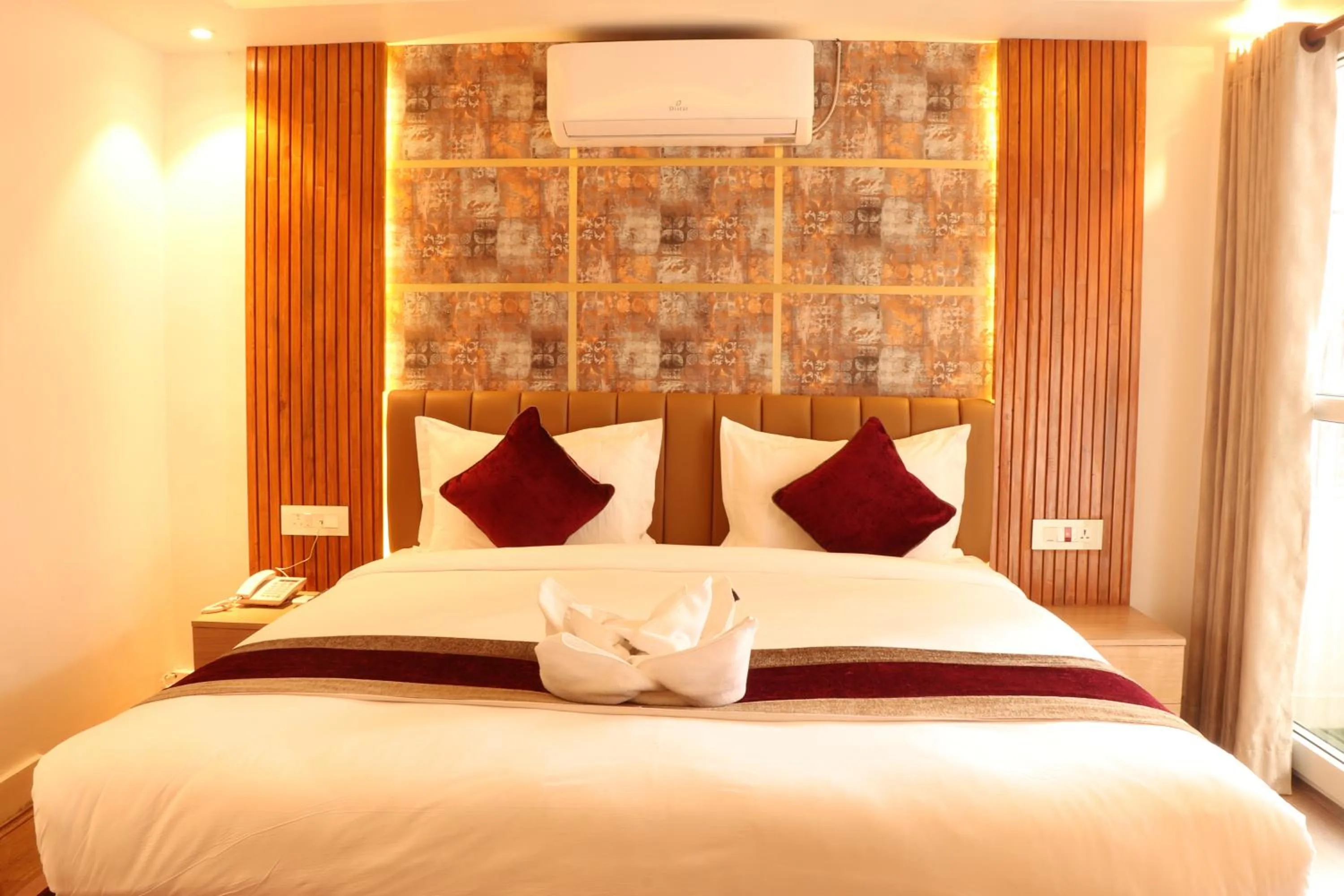 Bed in Hotel Elegant Kathmandu Inn