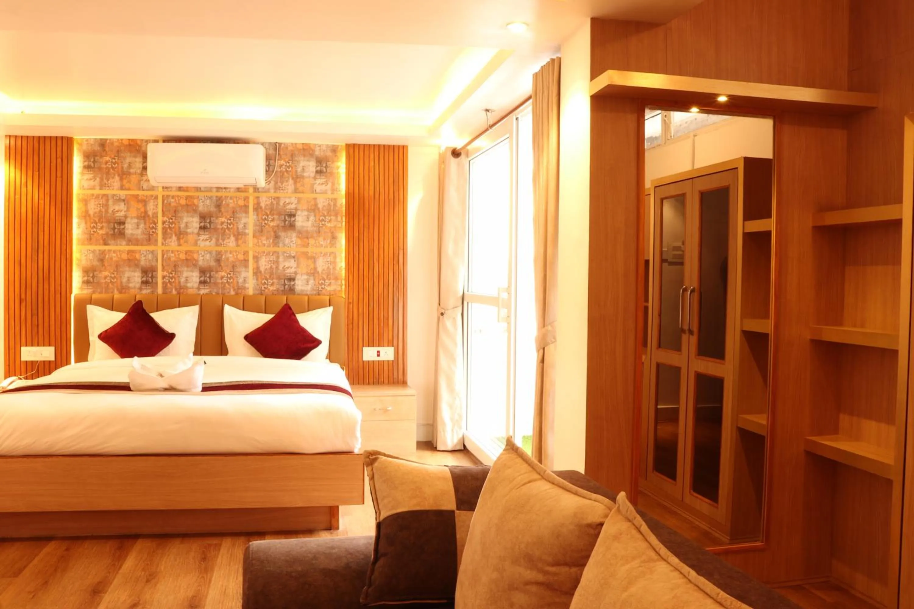 Bed in Hotel Elegant Kathmandu Inn