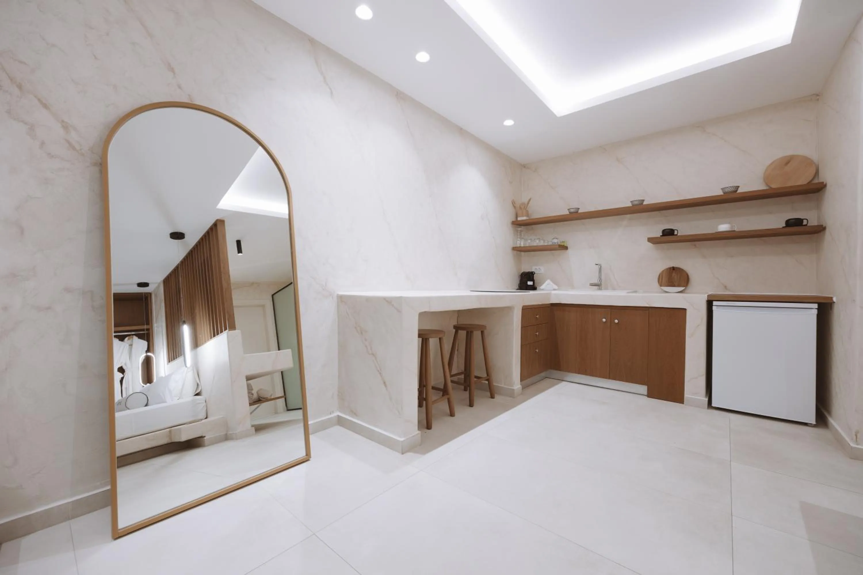 Bed in Pnoe Luxury Suites