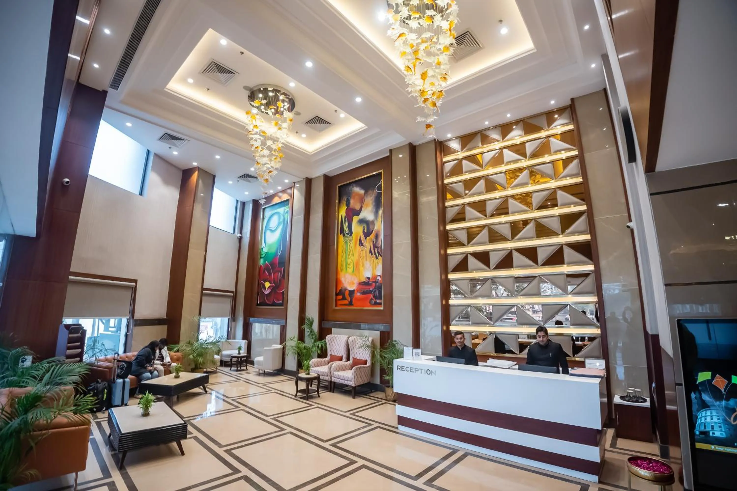Lobby or reception in Arcadia Hotel