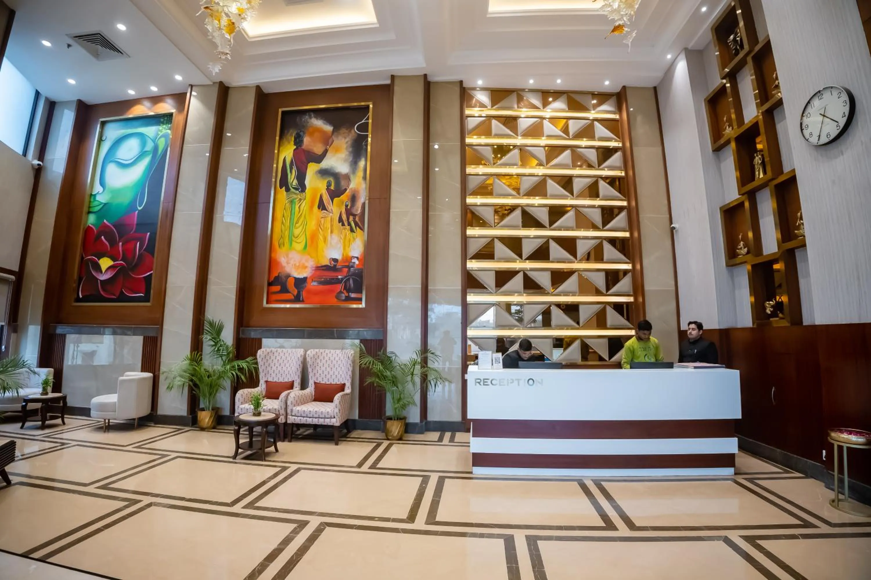 Seating area in Arcadia Hotel