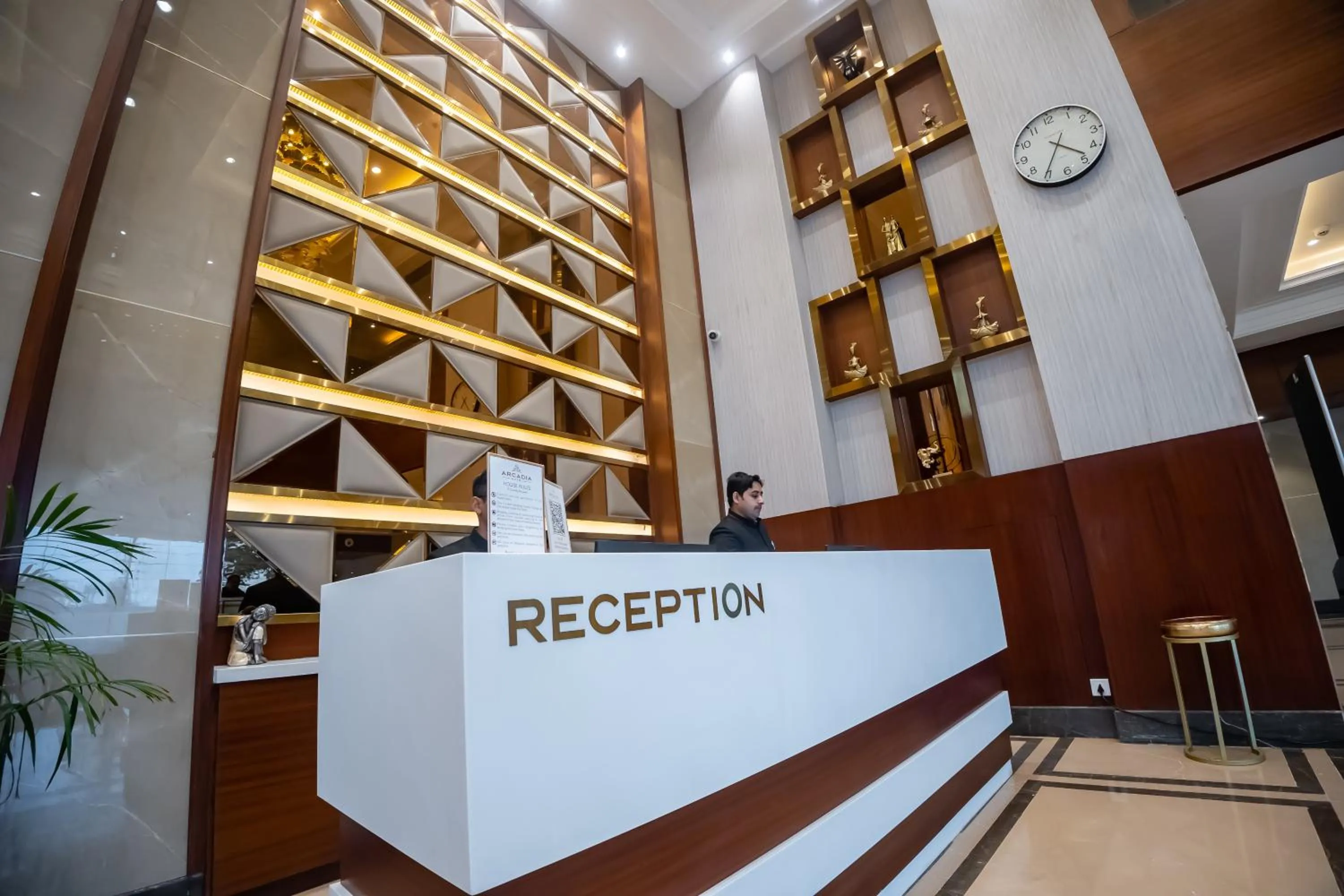 Lobby or reception in Arcadia Hotel