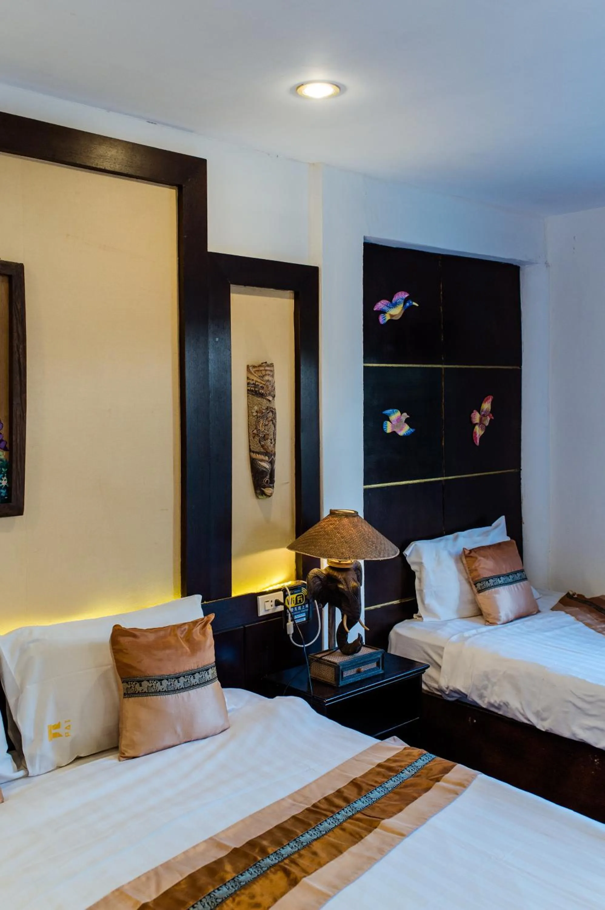 Bed in Pai Residence Hotel