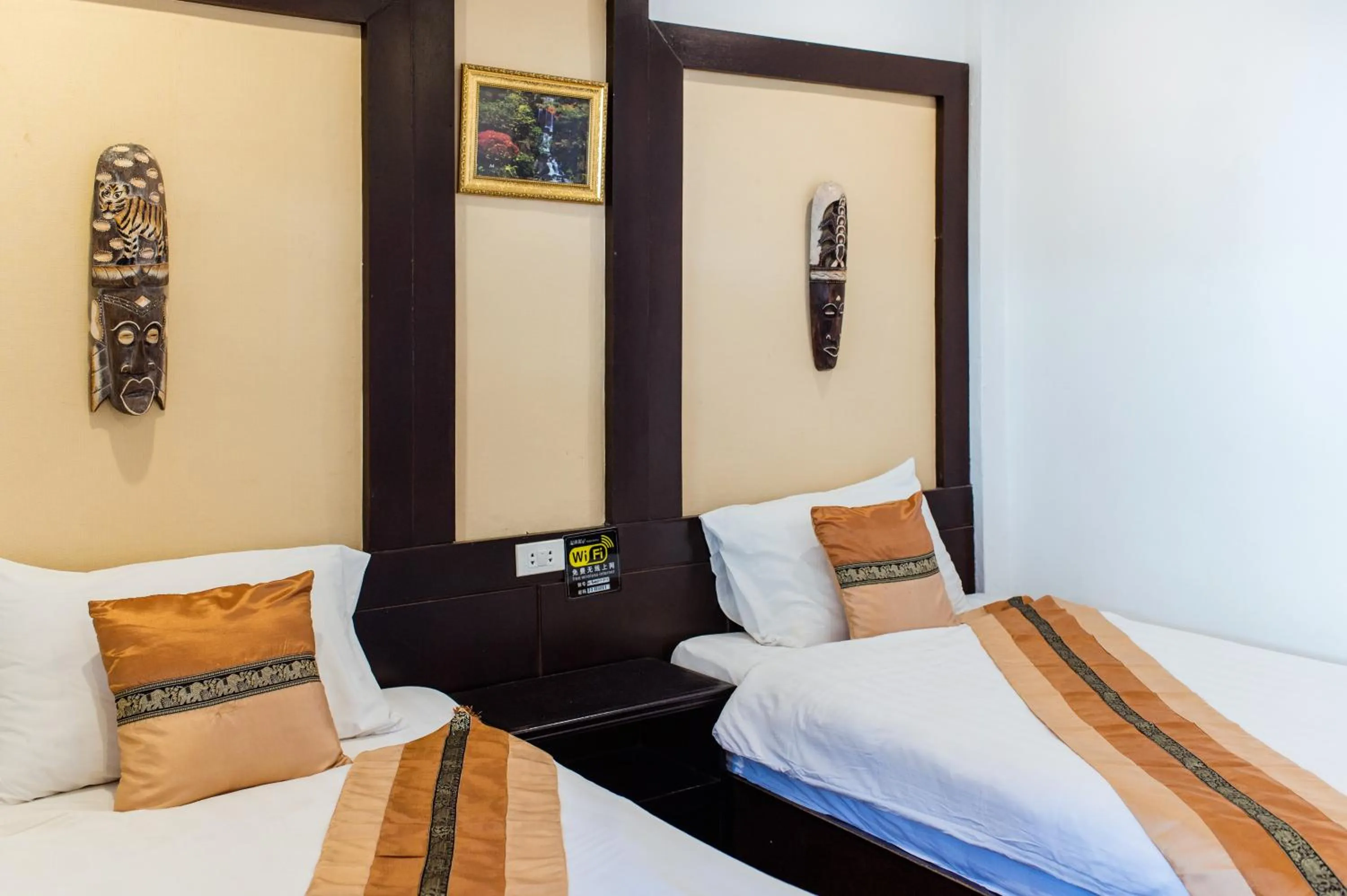Bed in Pai Residence Hotel
