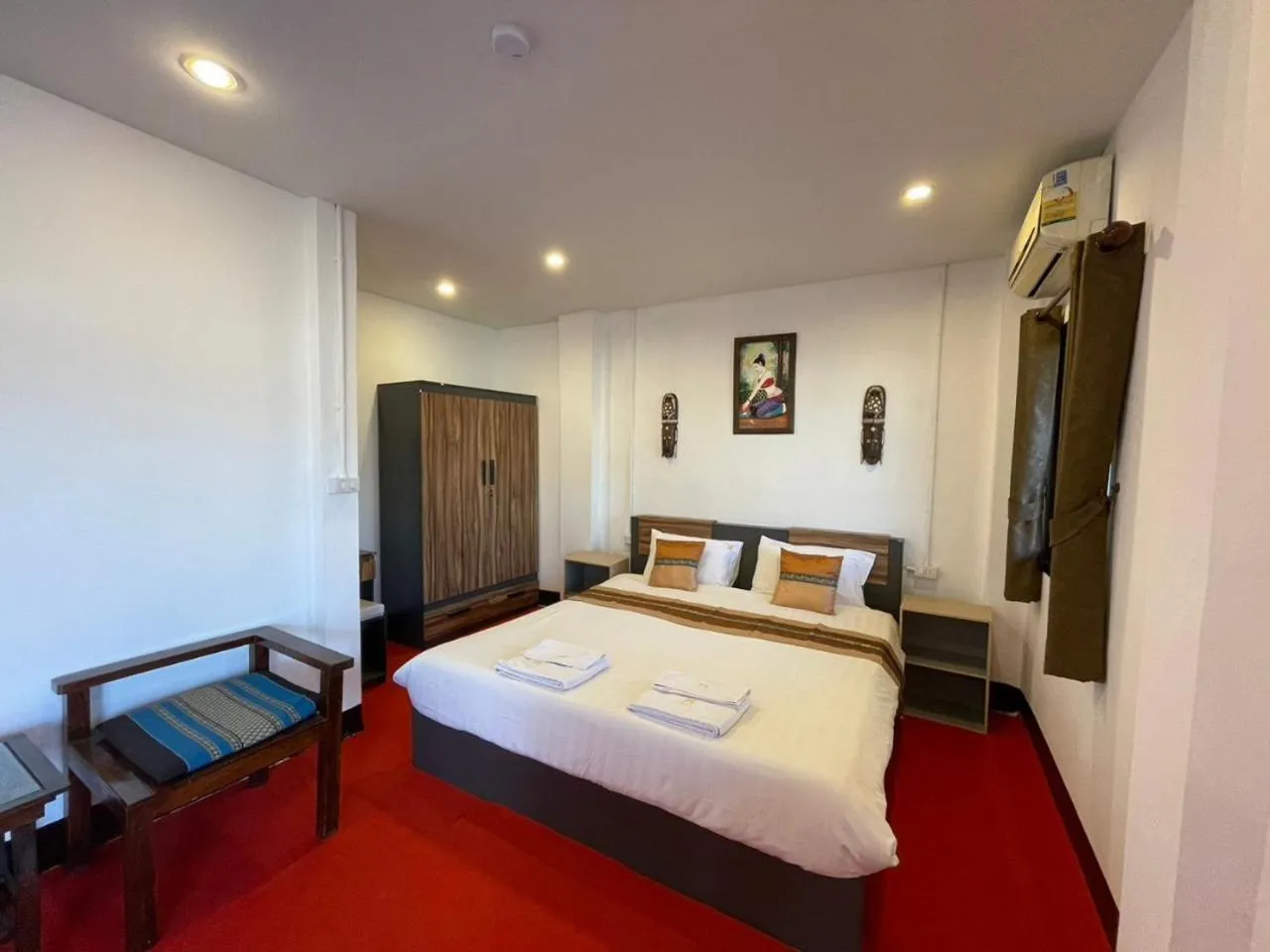 Bed in Pai Residence Hotel