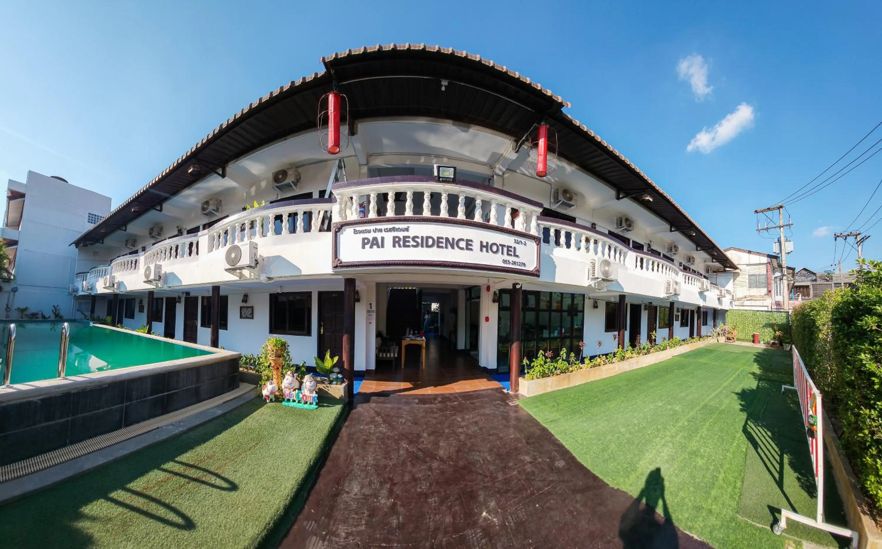 Property building in Pai Residence Hotel