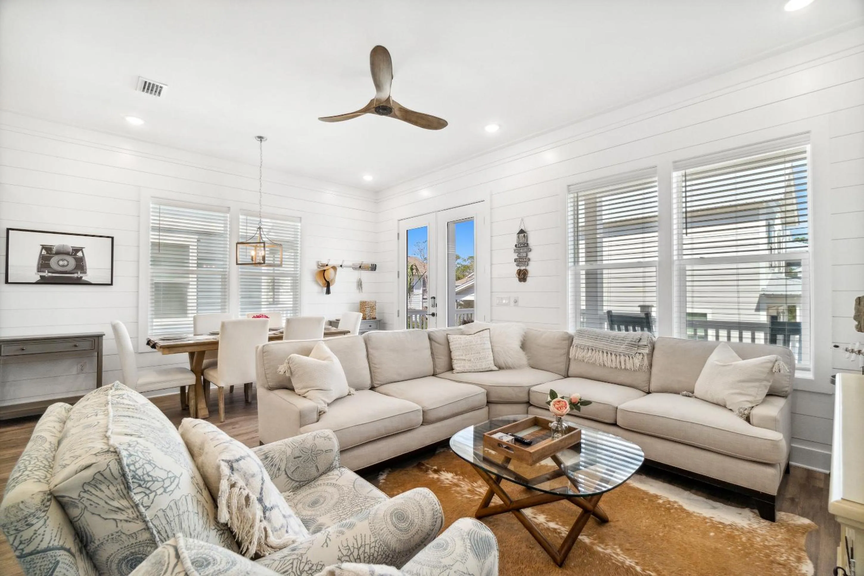 Living room in 30A Beach House - Mira Bella