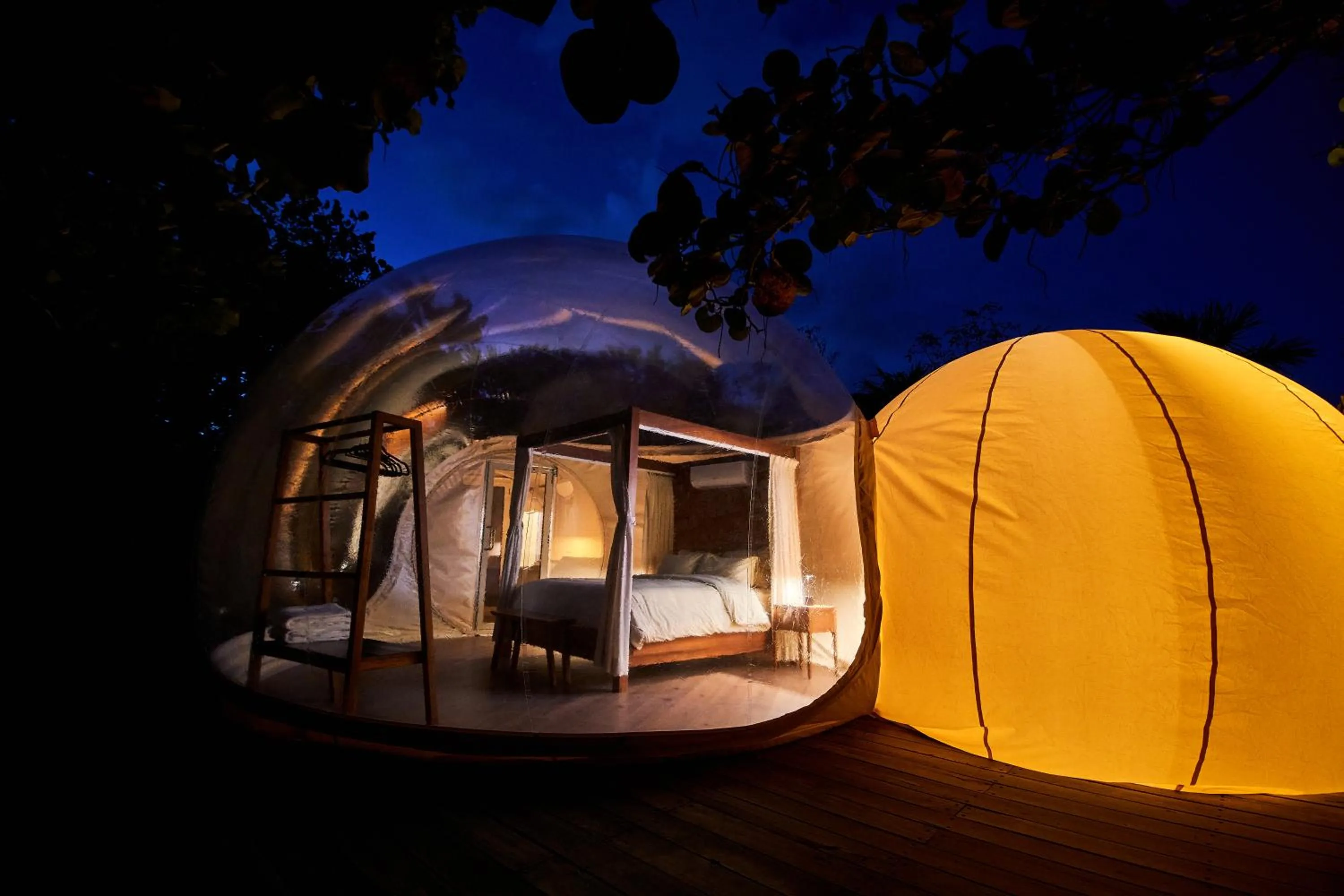 Night, Bed in Astral Tulum