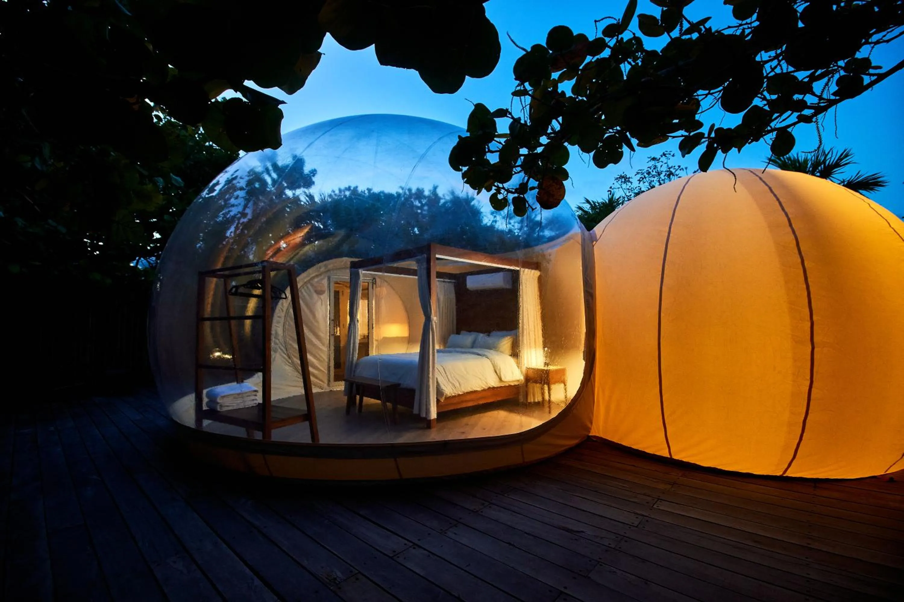 Night, Bed in Astral Tulum