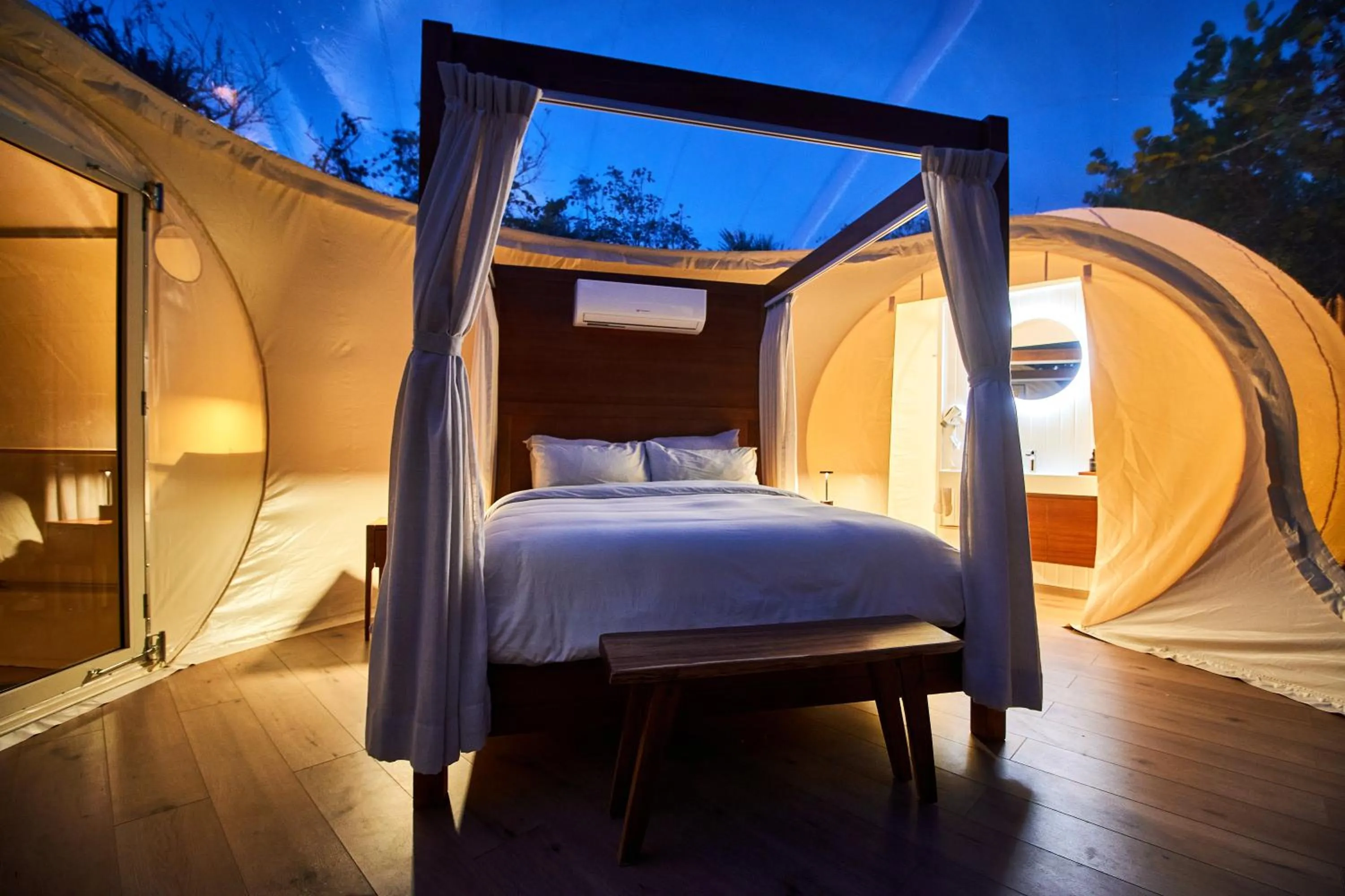 Night, Bed in Astral Tulum