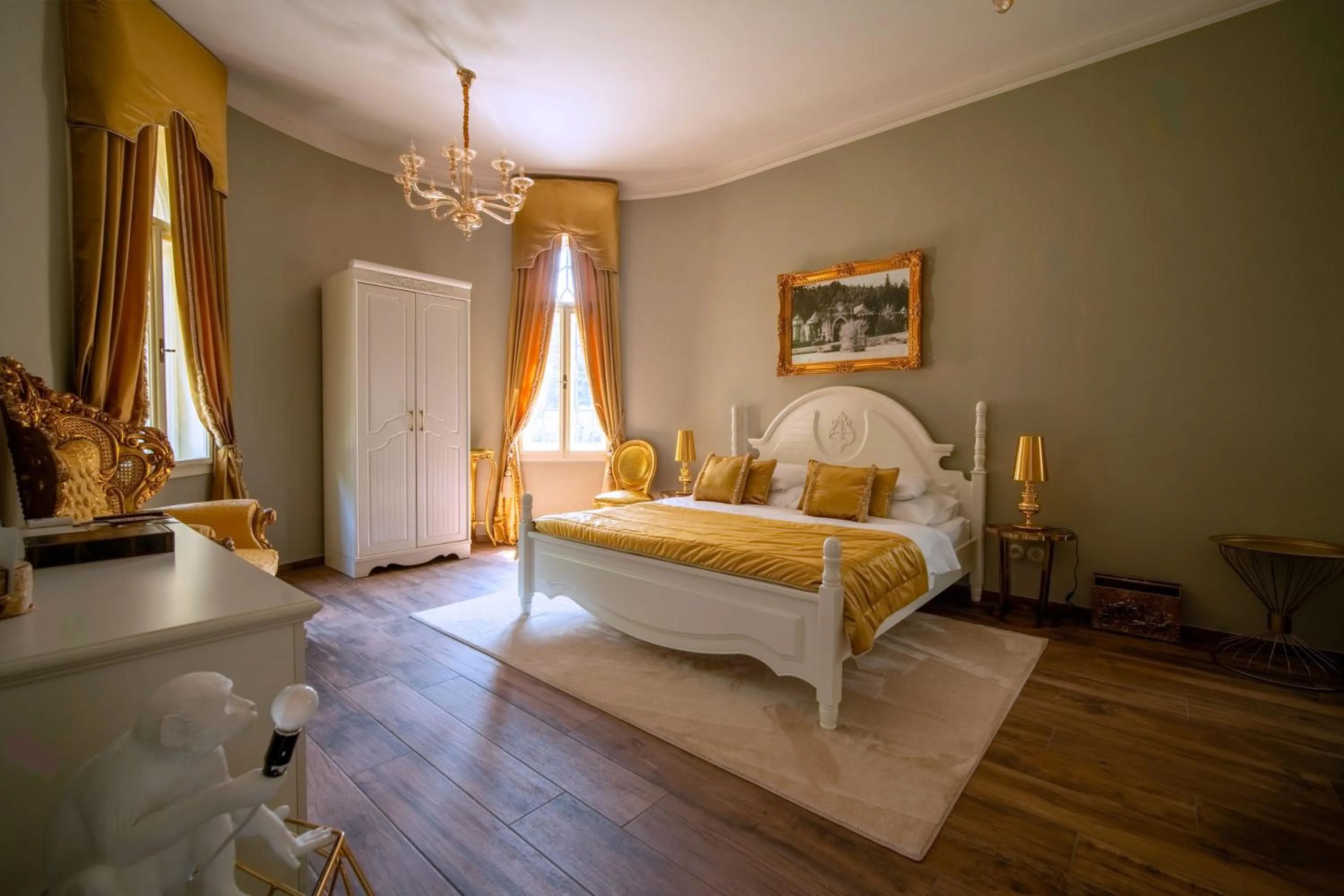 Bed in Hrad Kunzov Boutique Hotel & SPA & Restaurant