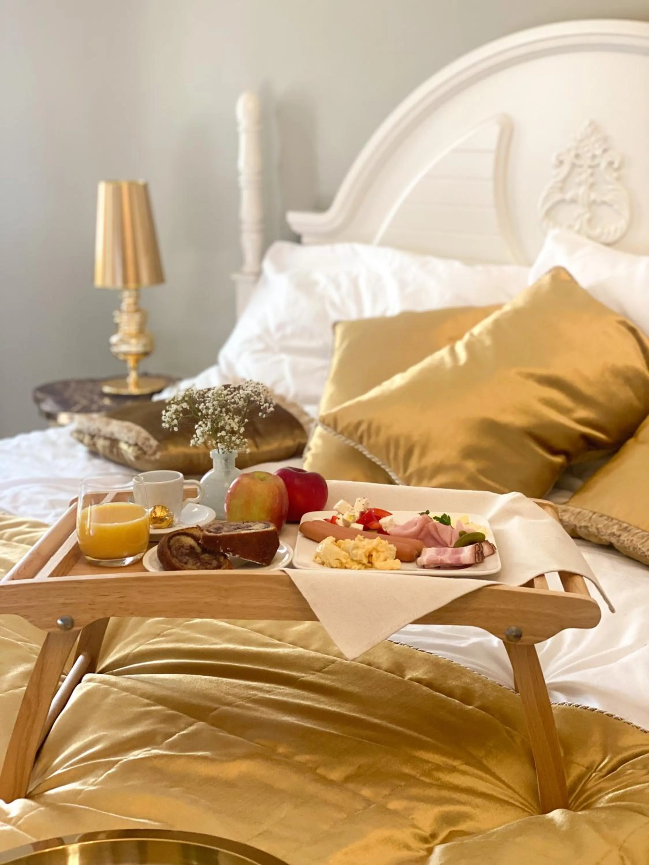 Bed in Hrad Kunzov Boutique Hotel & SPA & Restaurant