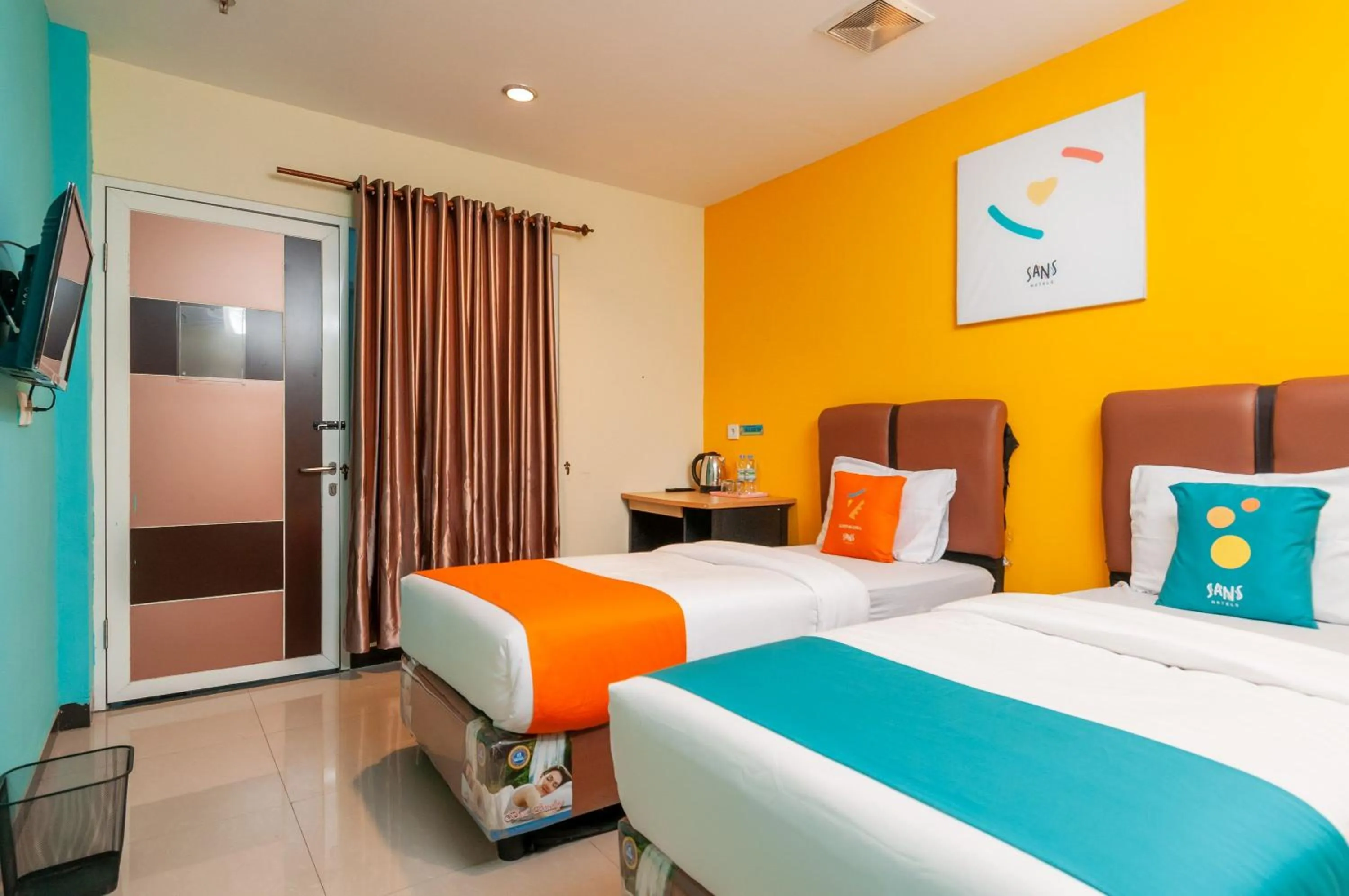 Bedroom, Bed in Sans Hotel Finest Medan