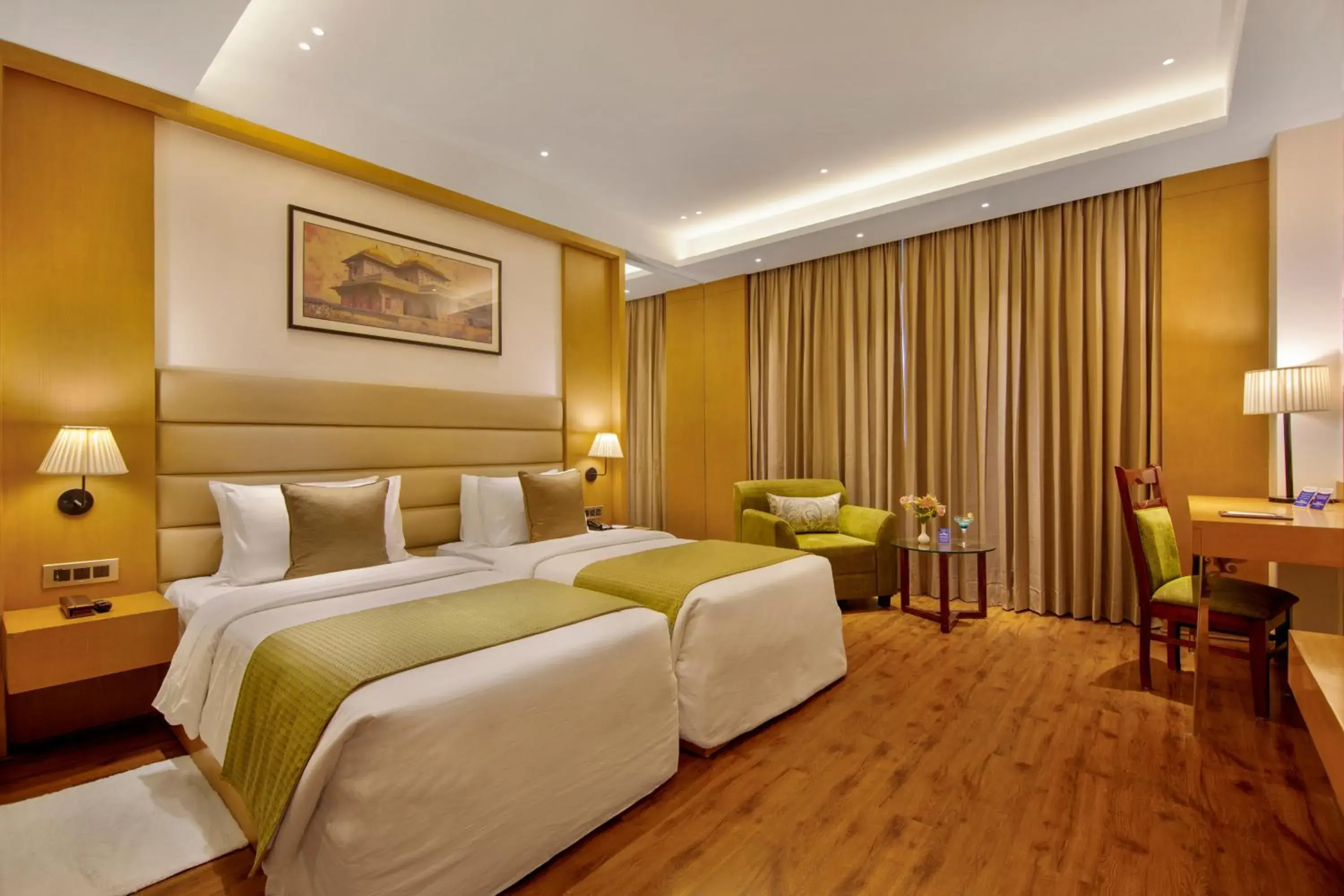 Deluxe Room - 2 Single Beds in Sarovar Portico Sonipat Deluxe Room - 2 Single Beds in Sarovar Portico Sonipat