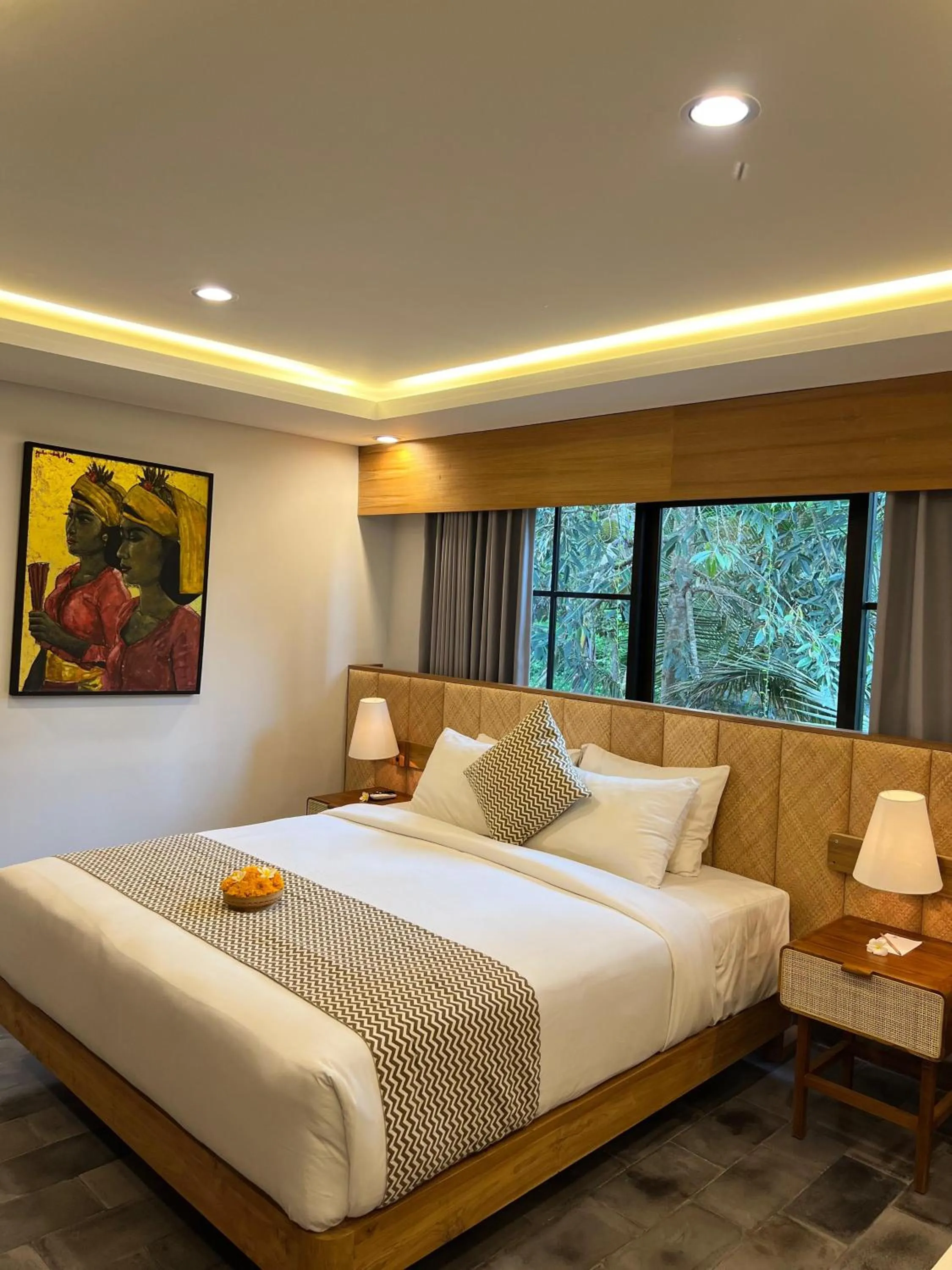 Bed in RUMAH KAYU RESORT