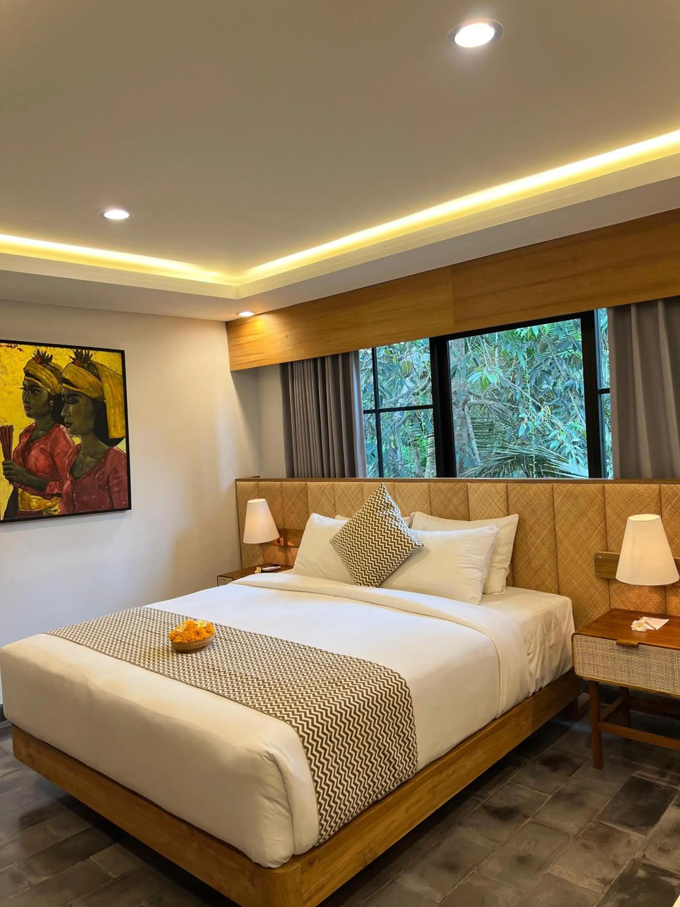 Bed in RUMAH KAYU RESORT