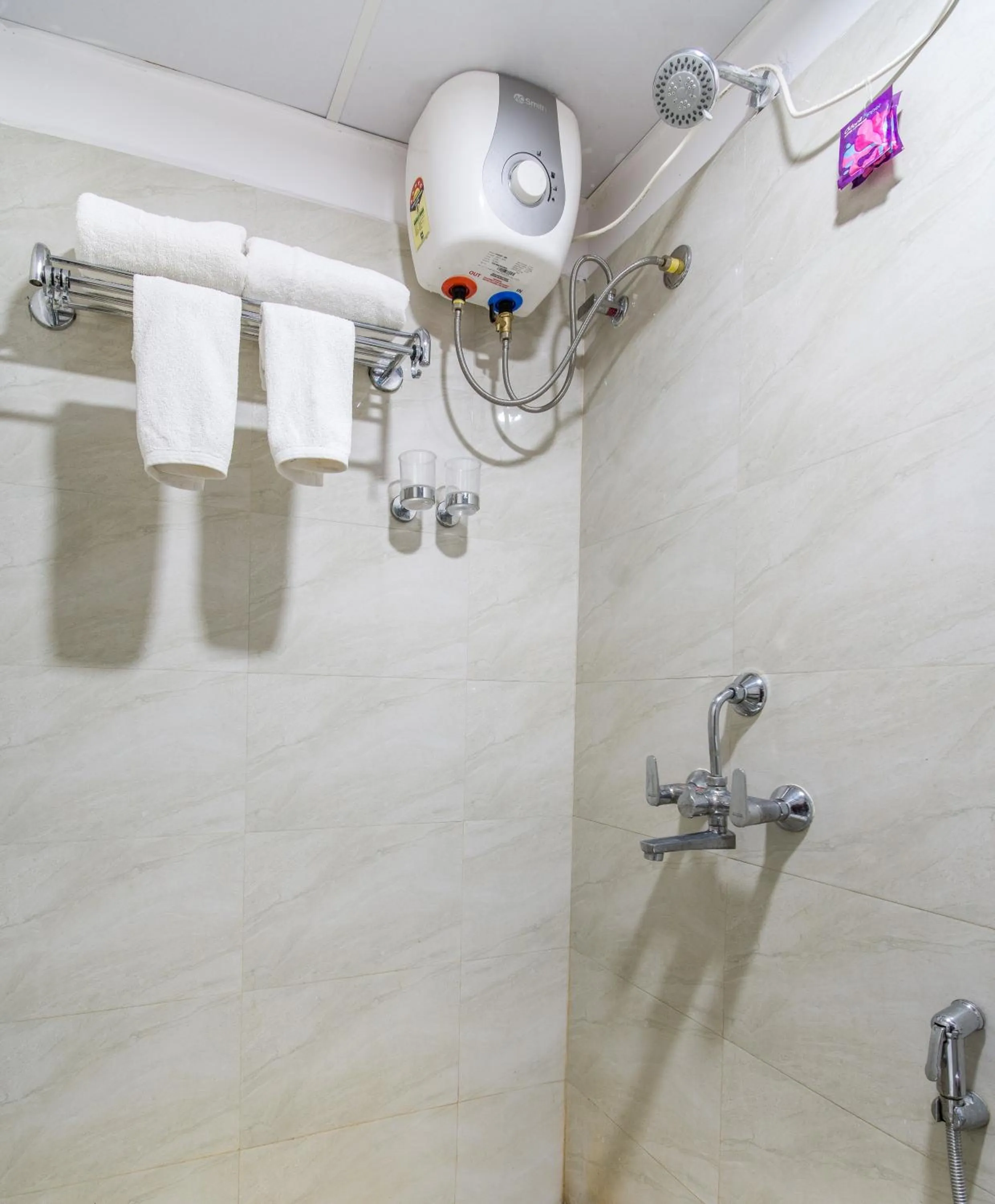 Shower in La Hometel Hotel - HITECH City Hyderabad
