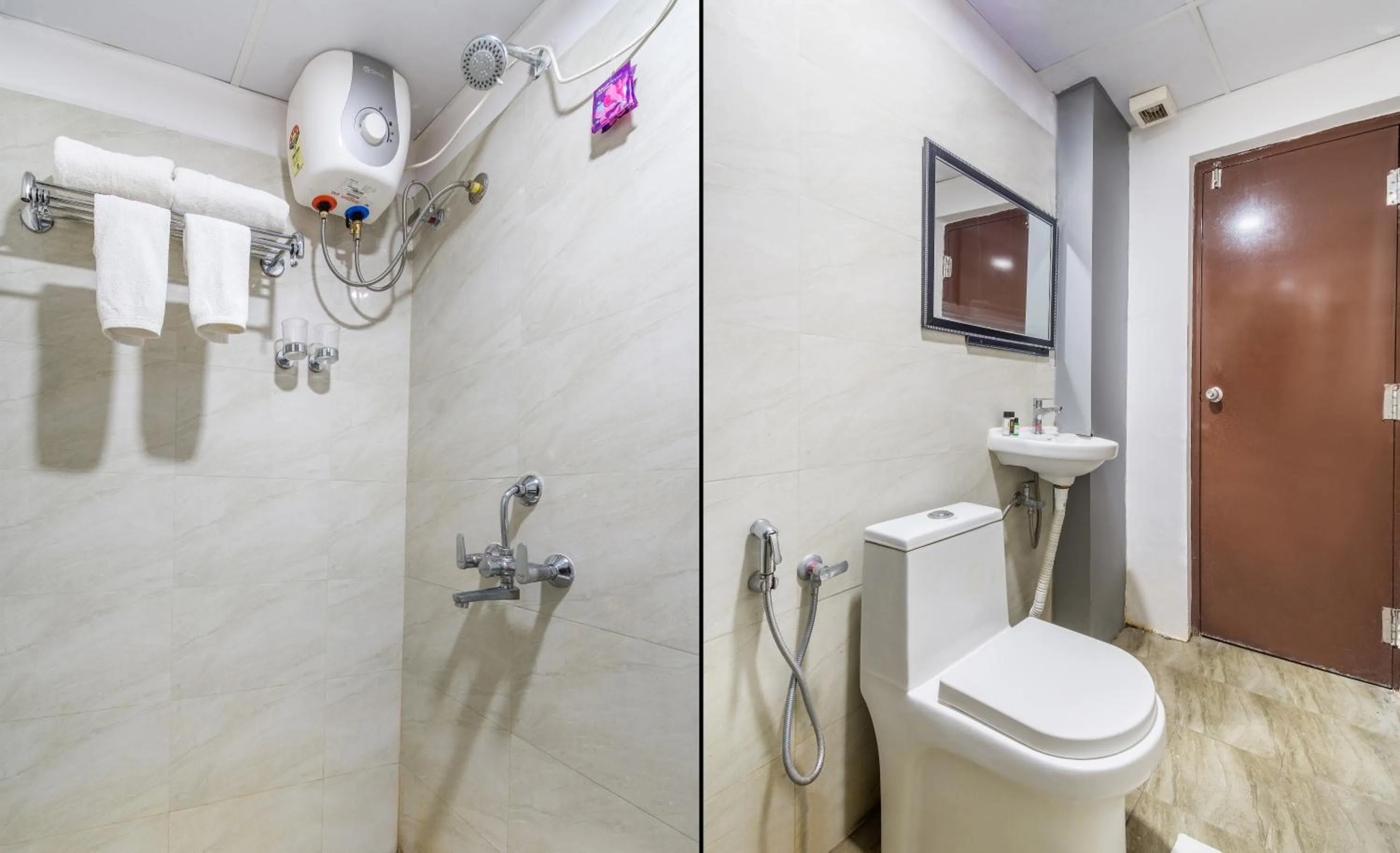 Shower in La Hometel Hotel - HITECH City Hyderabad