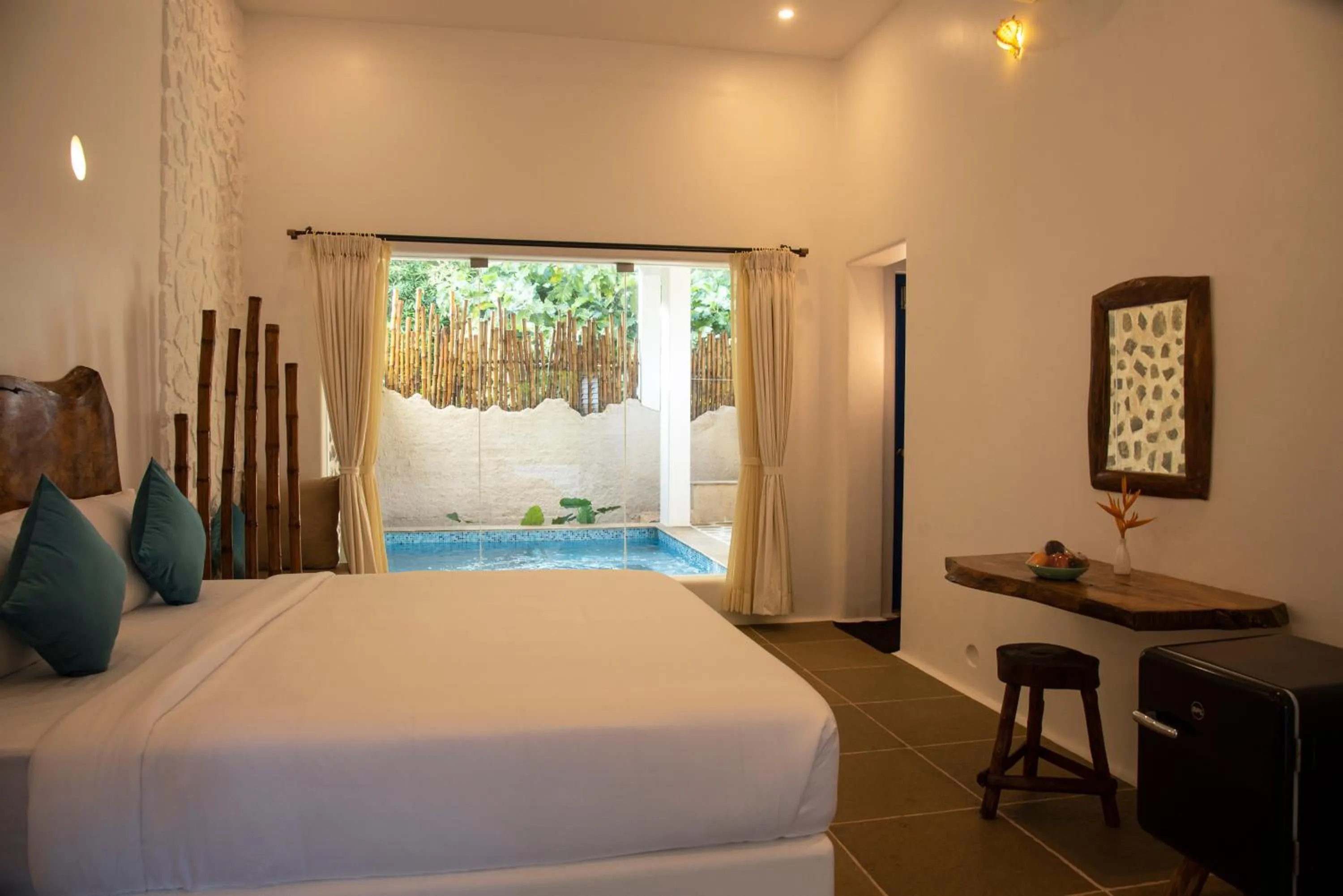 Pool view, Bed in Conch Resort Luxury Private Pool Suites