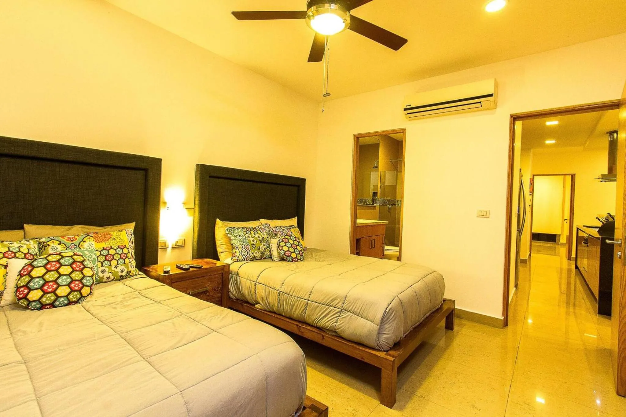 Bed in Breathtaking 2 Bedroom, Private Terrace - Bbq