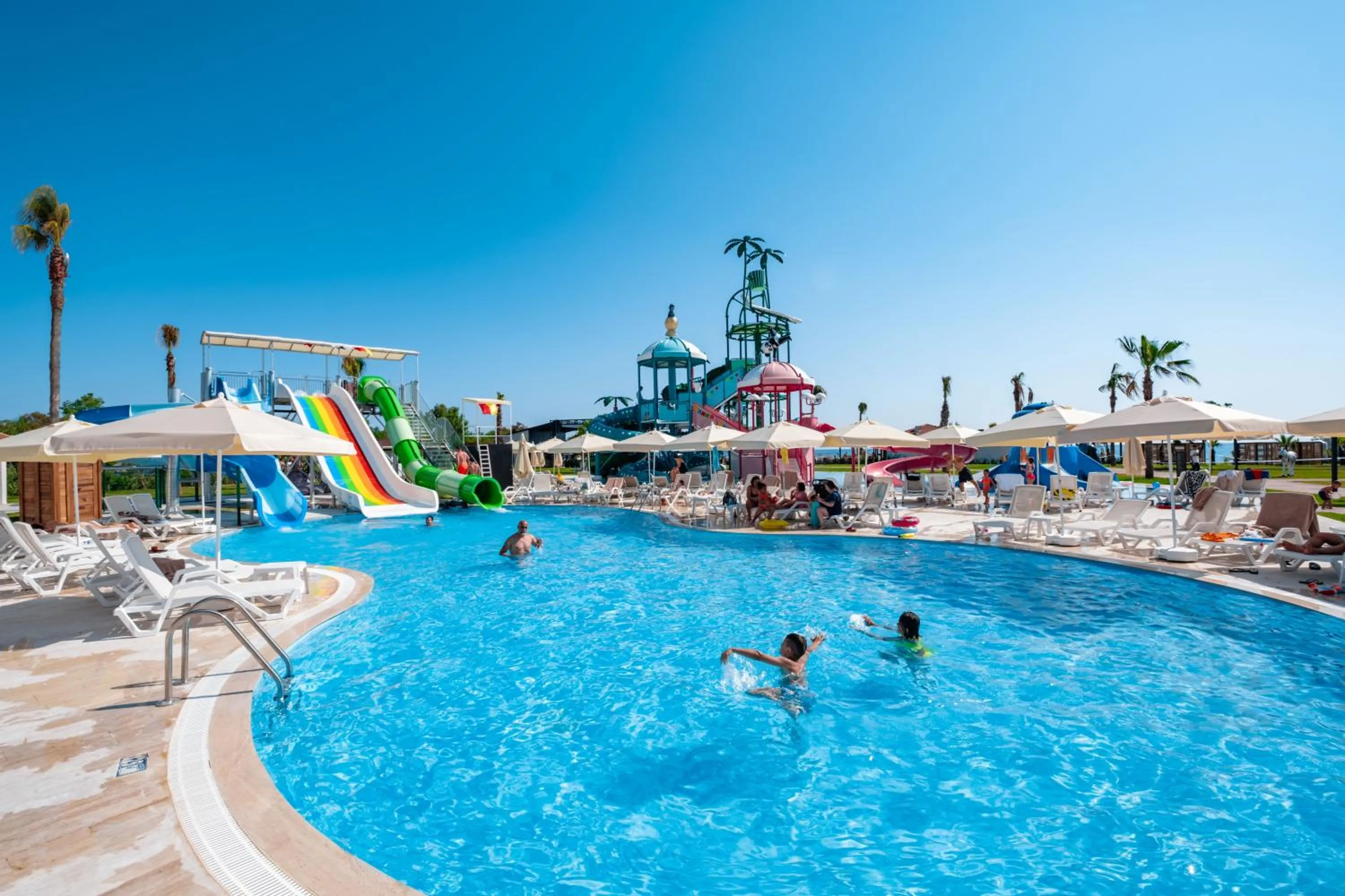 People in La Benata Beach Hotel