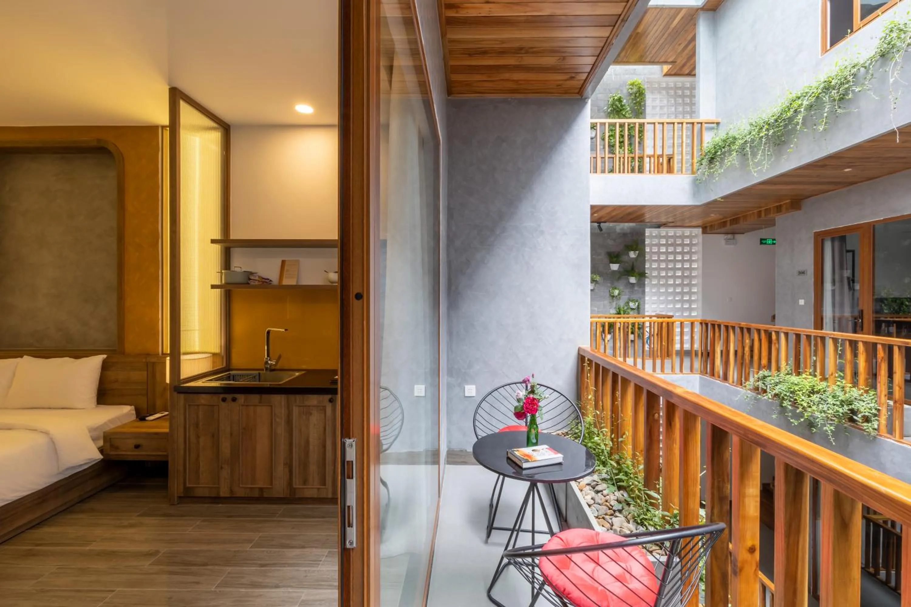 Bed in Moon Sun Boutique Villa Hotel