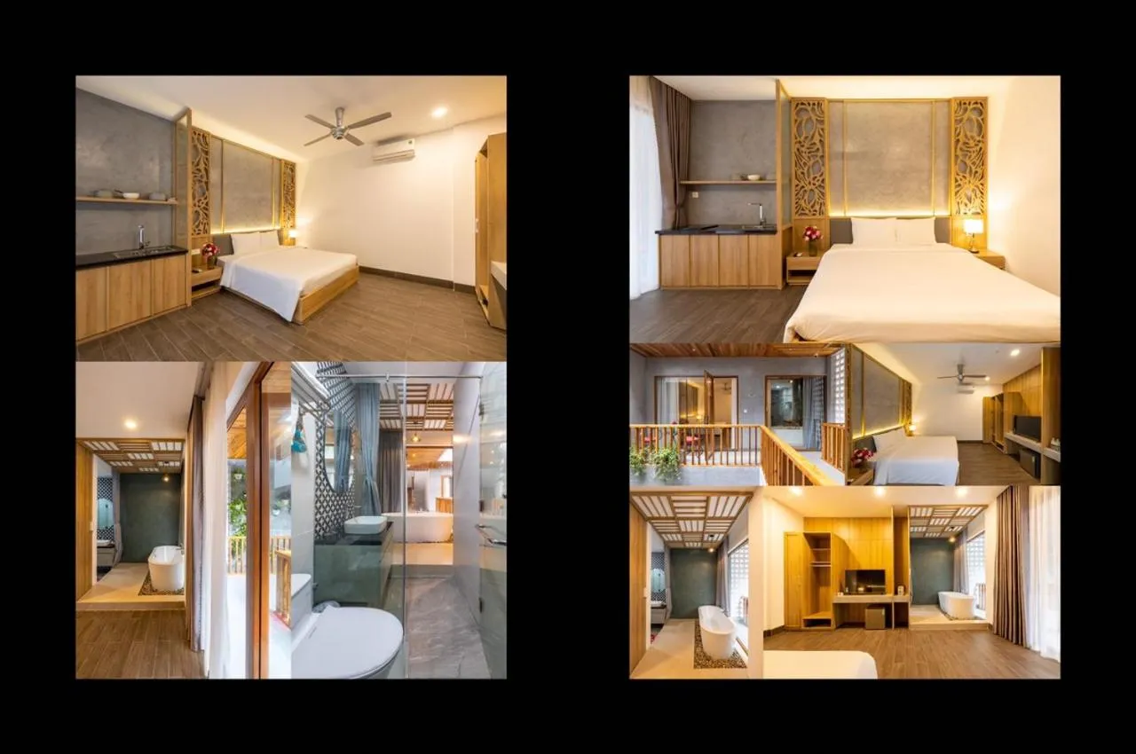 Bed in Moon Sun Boutique Villa Hotel