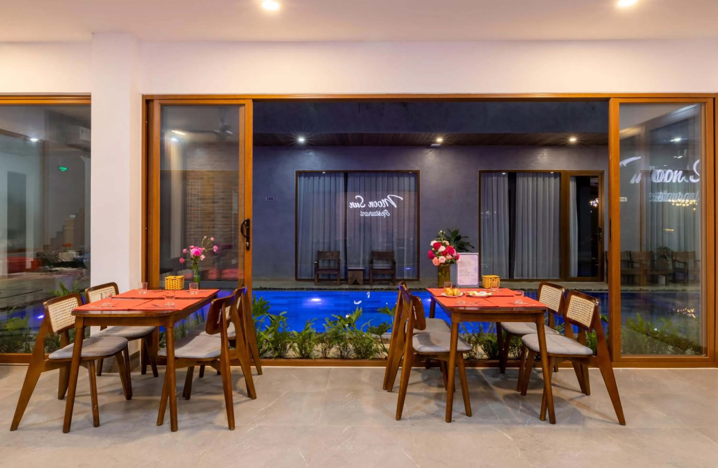 Dining area in Moon Sun Boutique Villa Hotel