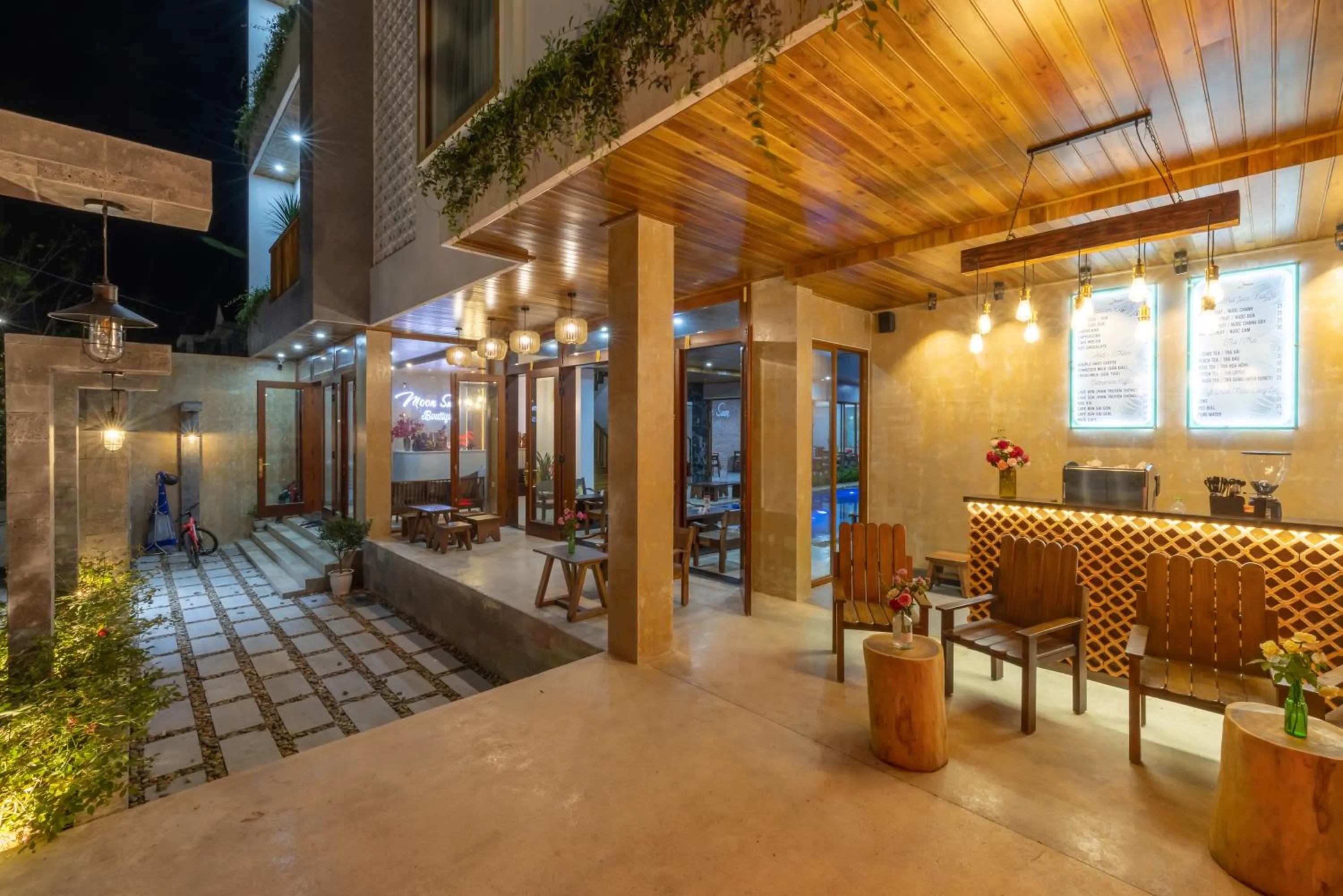 Patio in Moon Sun Boutique Villa Hotel