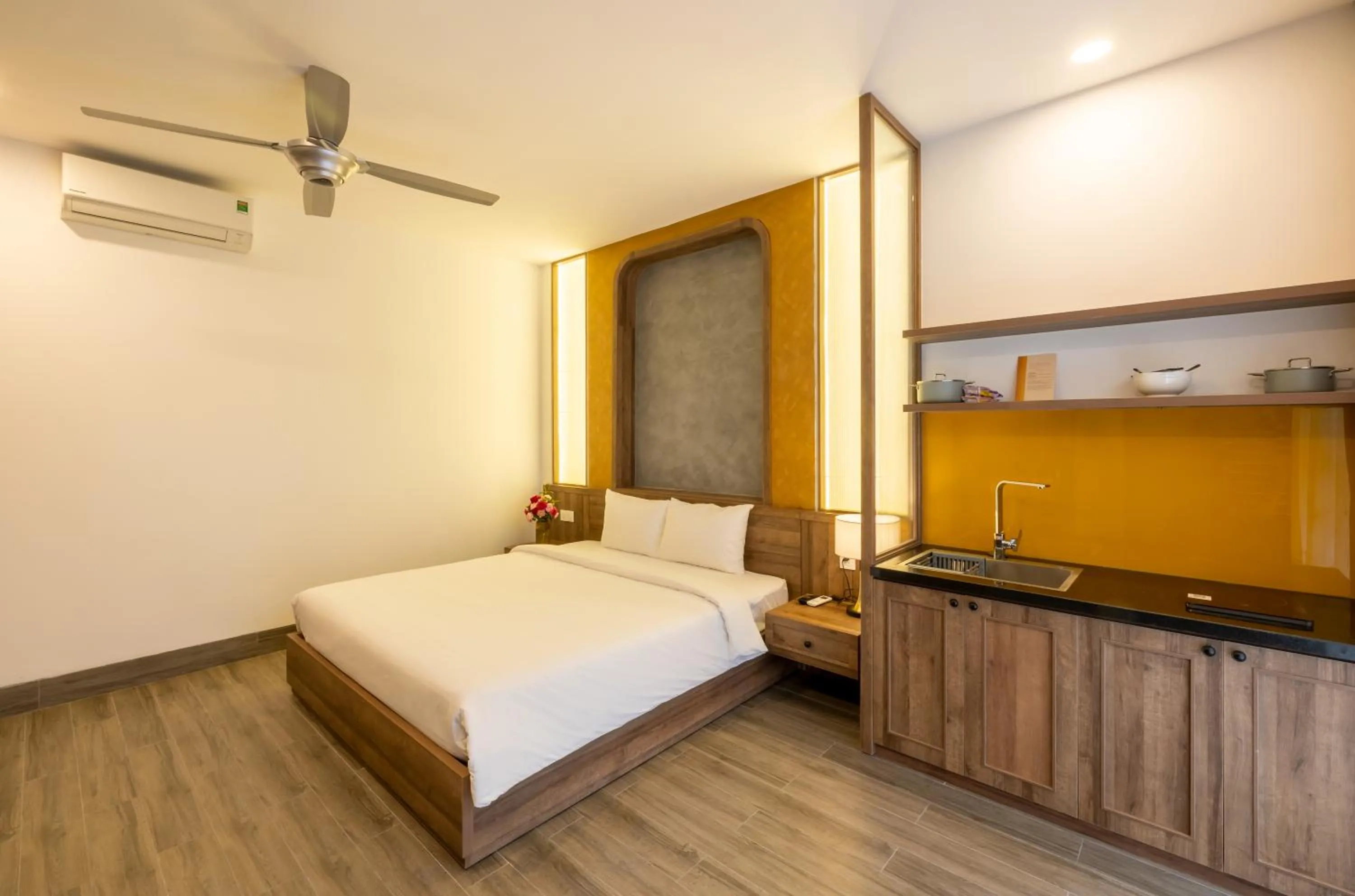 Bed in Moon Sun Boutique Villa Hotel