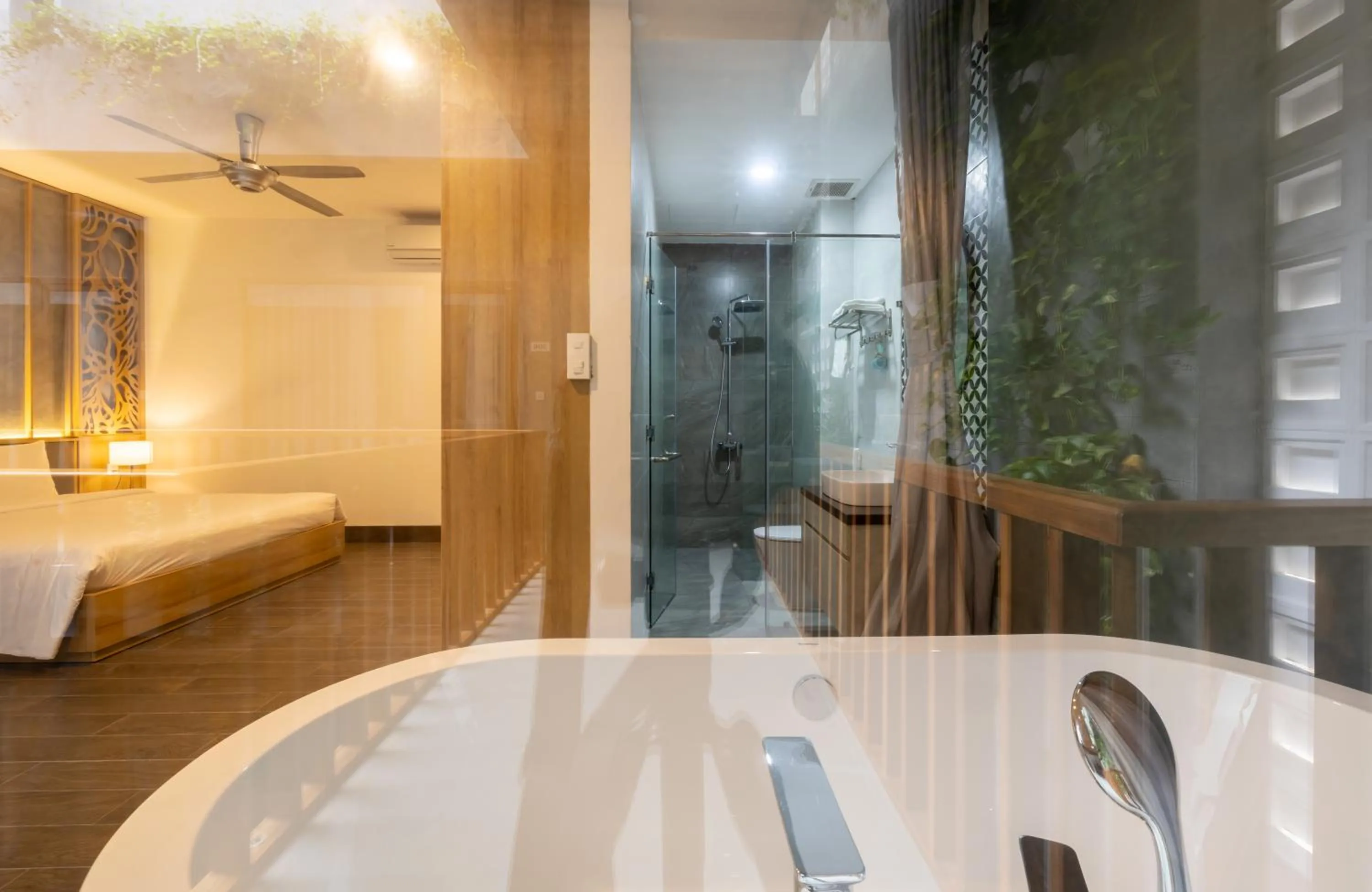 Bed in Moon Sun Boutique Villa Hotel